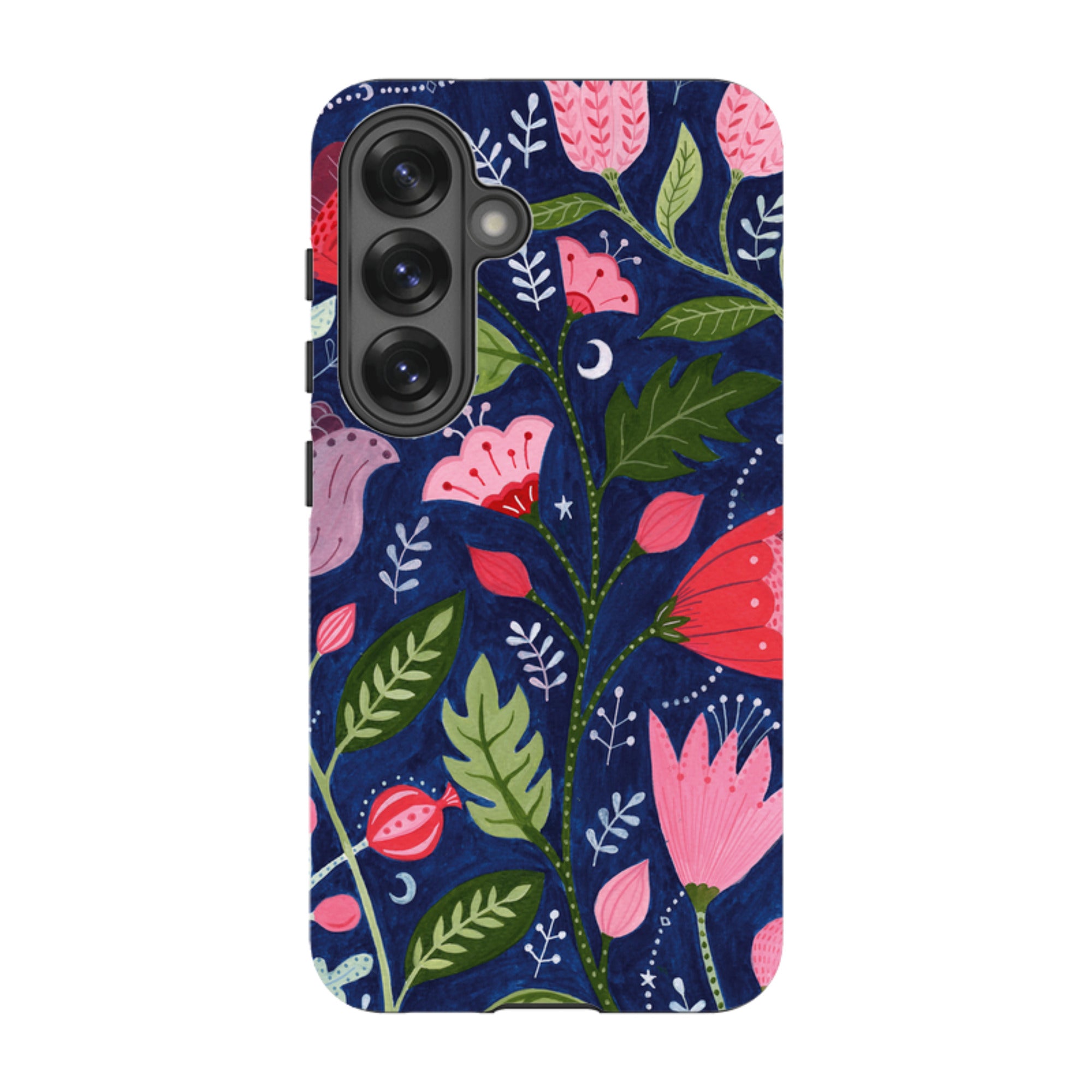 Samsung Tough Case - Flowers On Blue By Bex Parkin