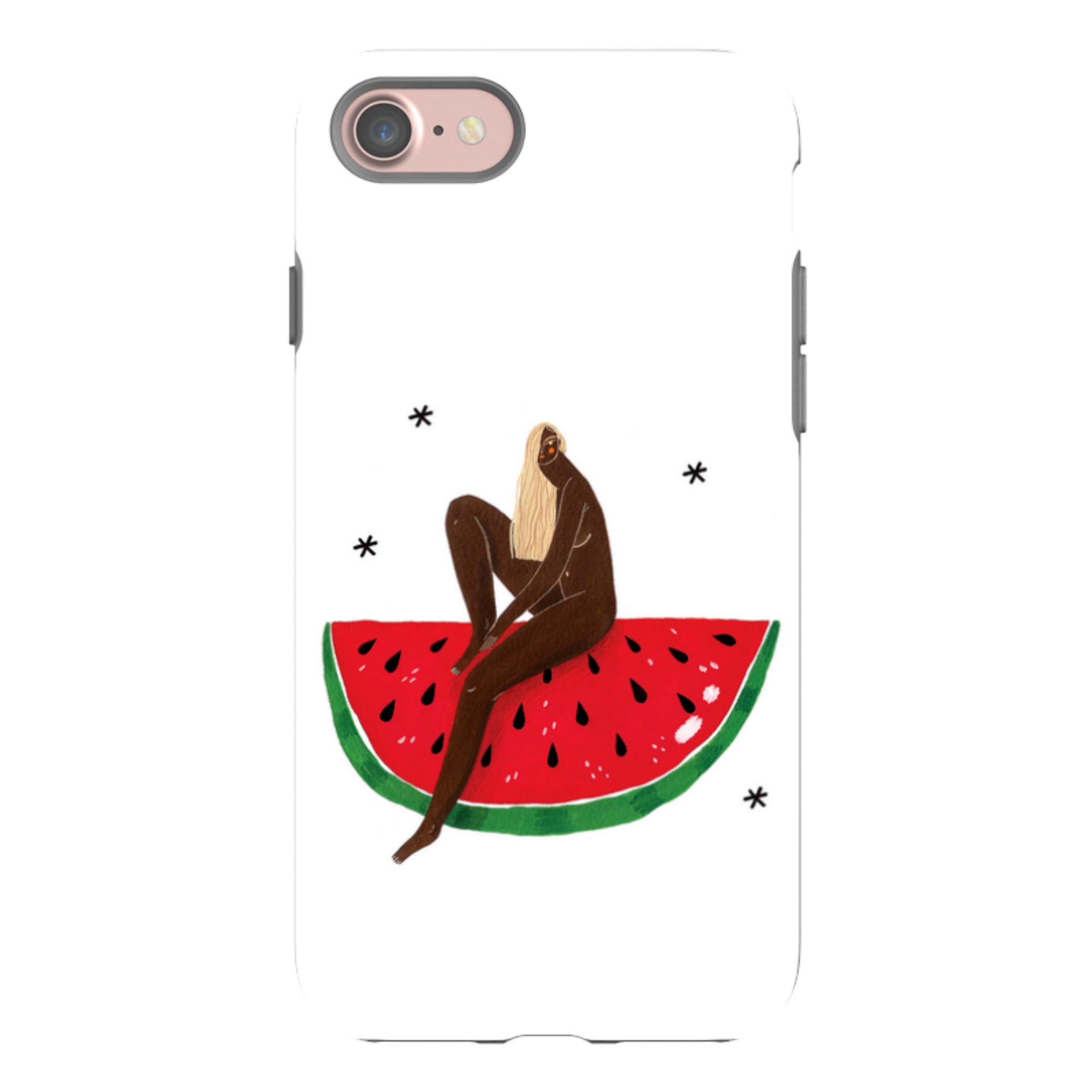 iPhone Tough Case - Watermelon Girl By Madalina Andronic