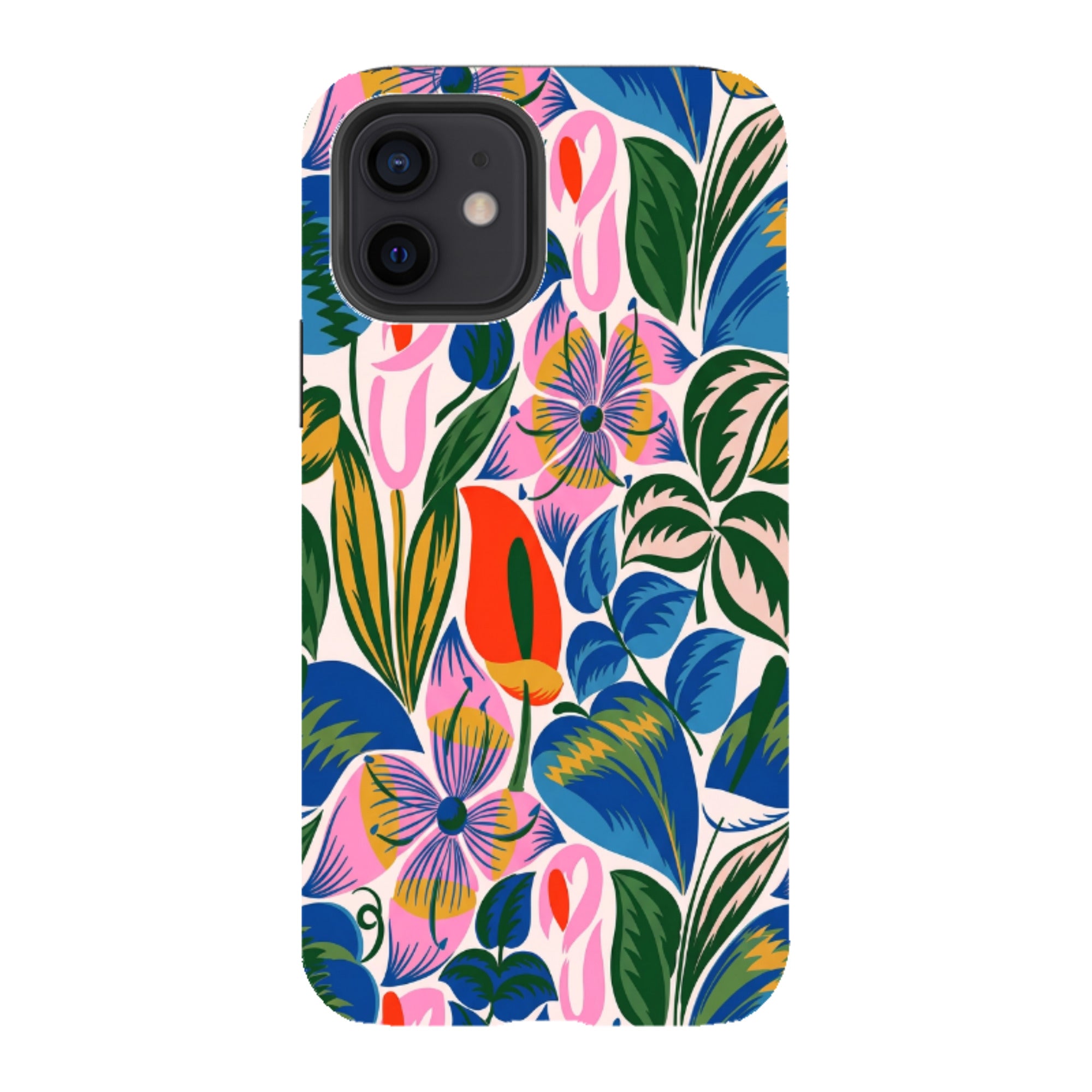 iPhone Tough Case - Retro Tropical Floral