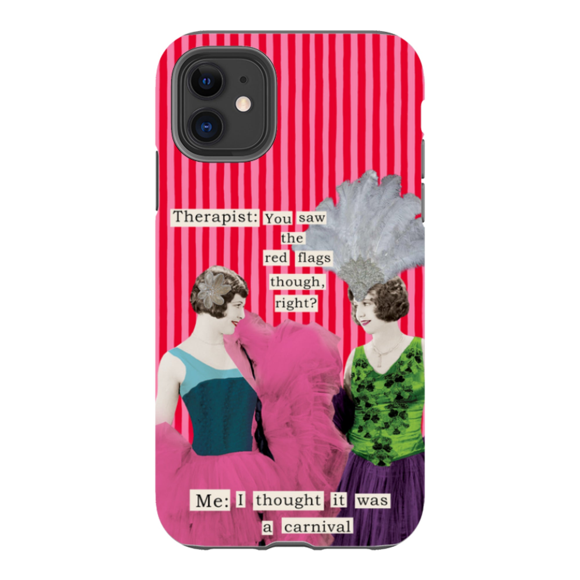 iPhone Tough Case - Therapist Red Flag By Clare Jordan