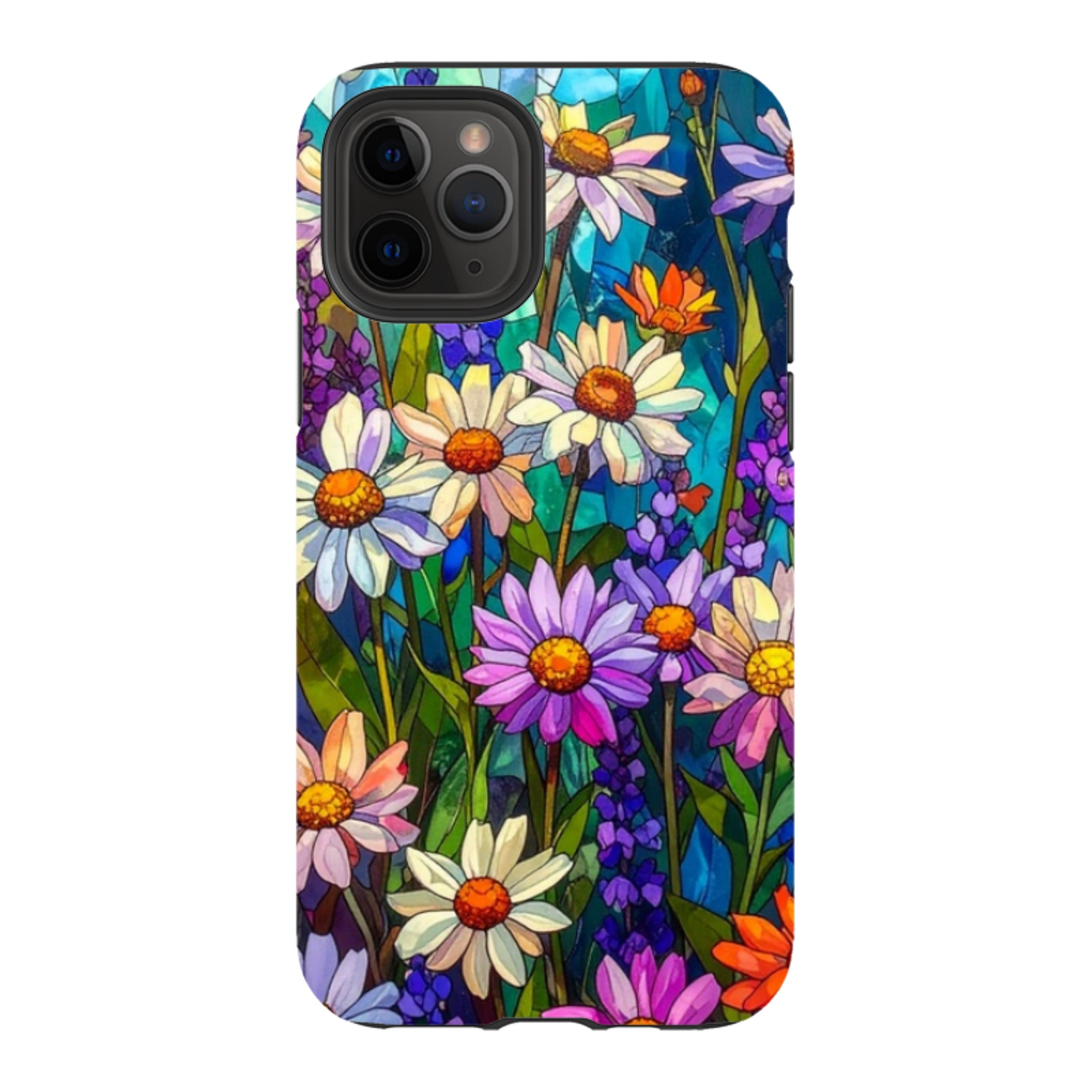 iPhone Tough Case - Purple Daisies