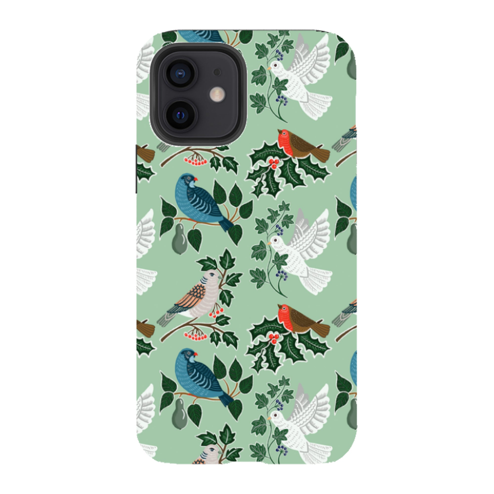 iPhone Tough Case - Winter Birds-1 By kate Heiss