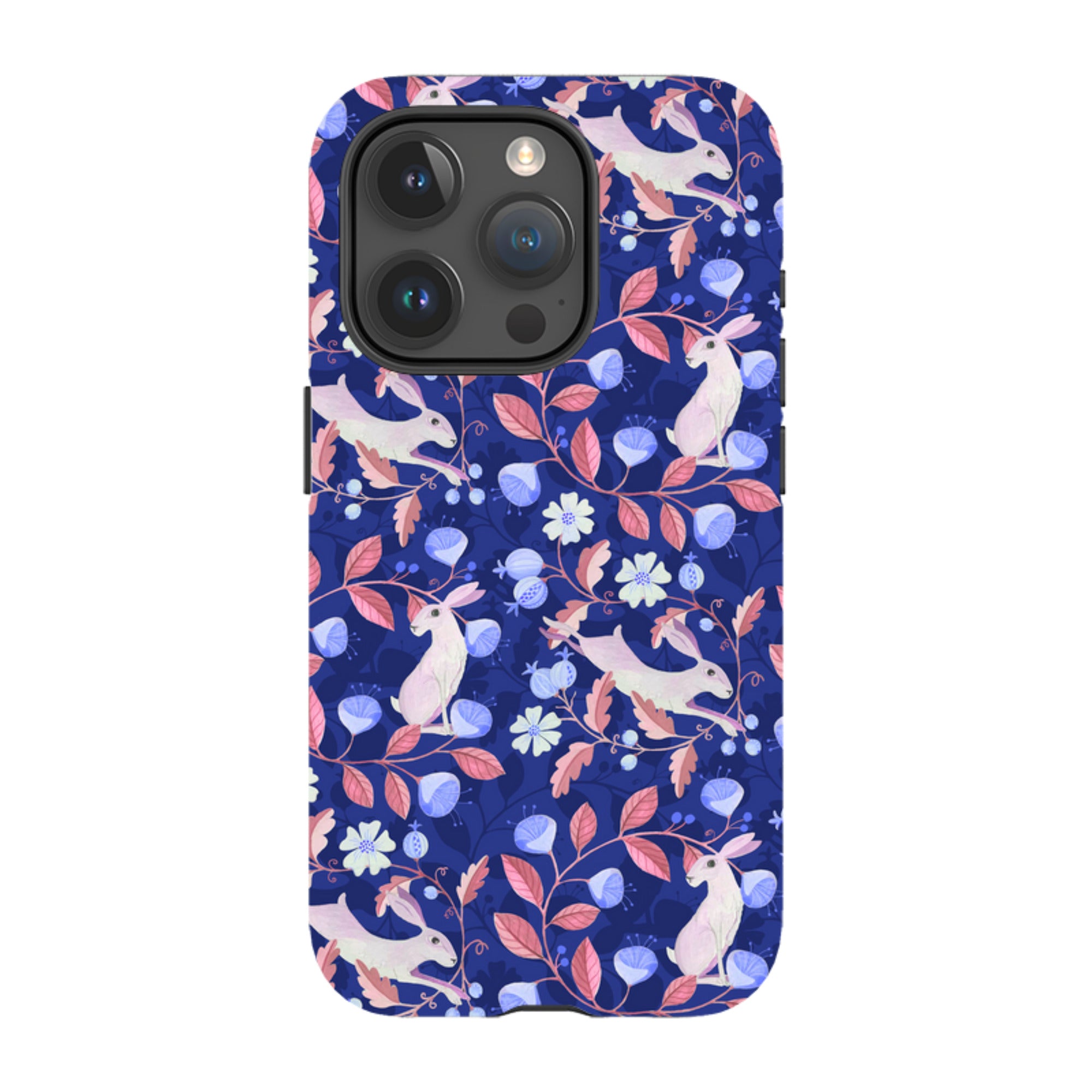 iPhone Tough Case - Hare Pattern By Bex Parkin