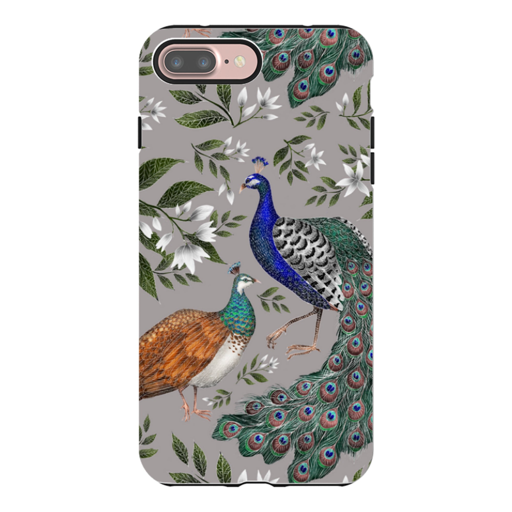 iPhone Tough Case - Peahen And Peacock By Catherine Rowe