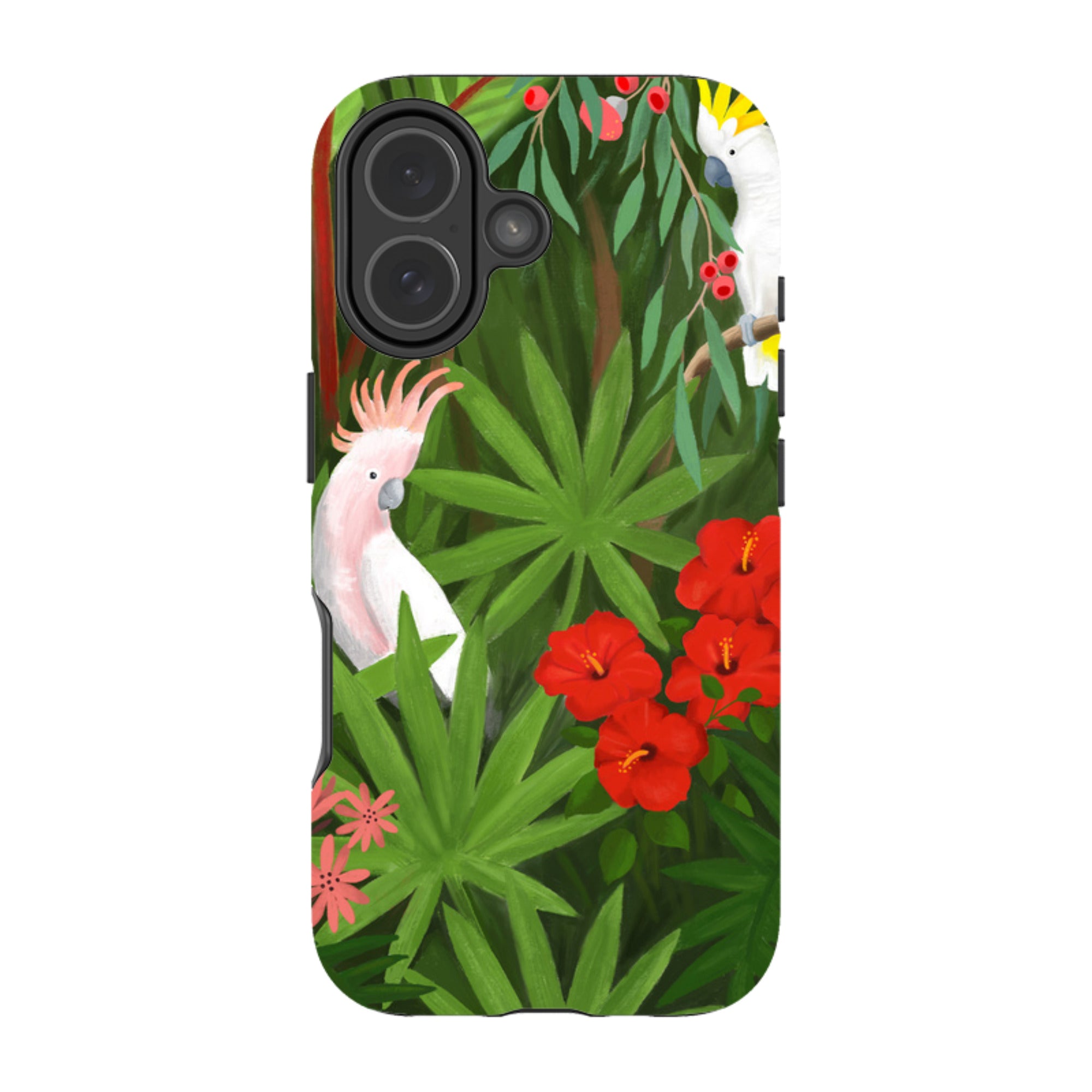 iPhone Tough Case - Cockatoo Jungle By Bex Parkin