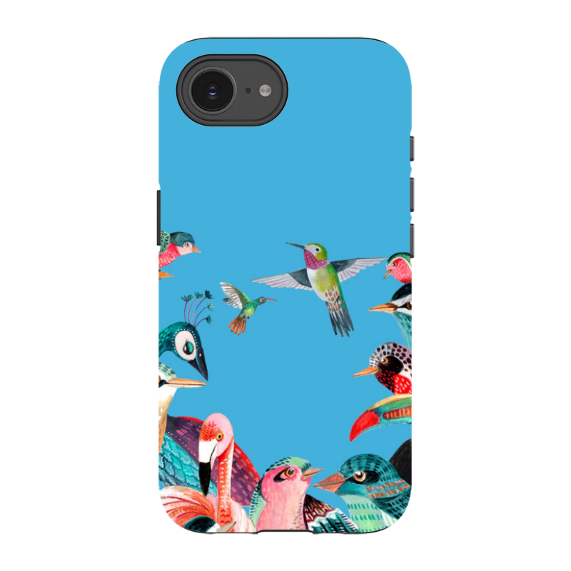 iPhone Tough Case - Blue Birds By Caroline Bonne Muller