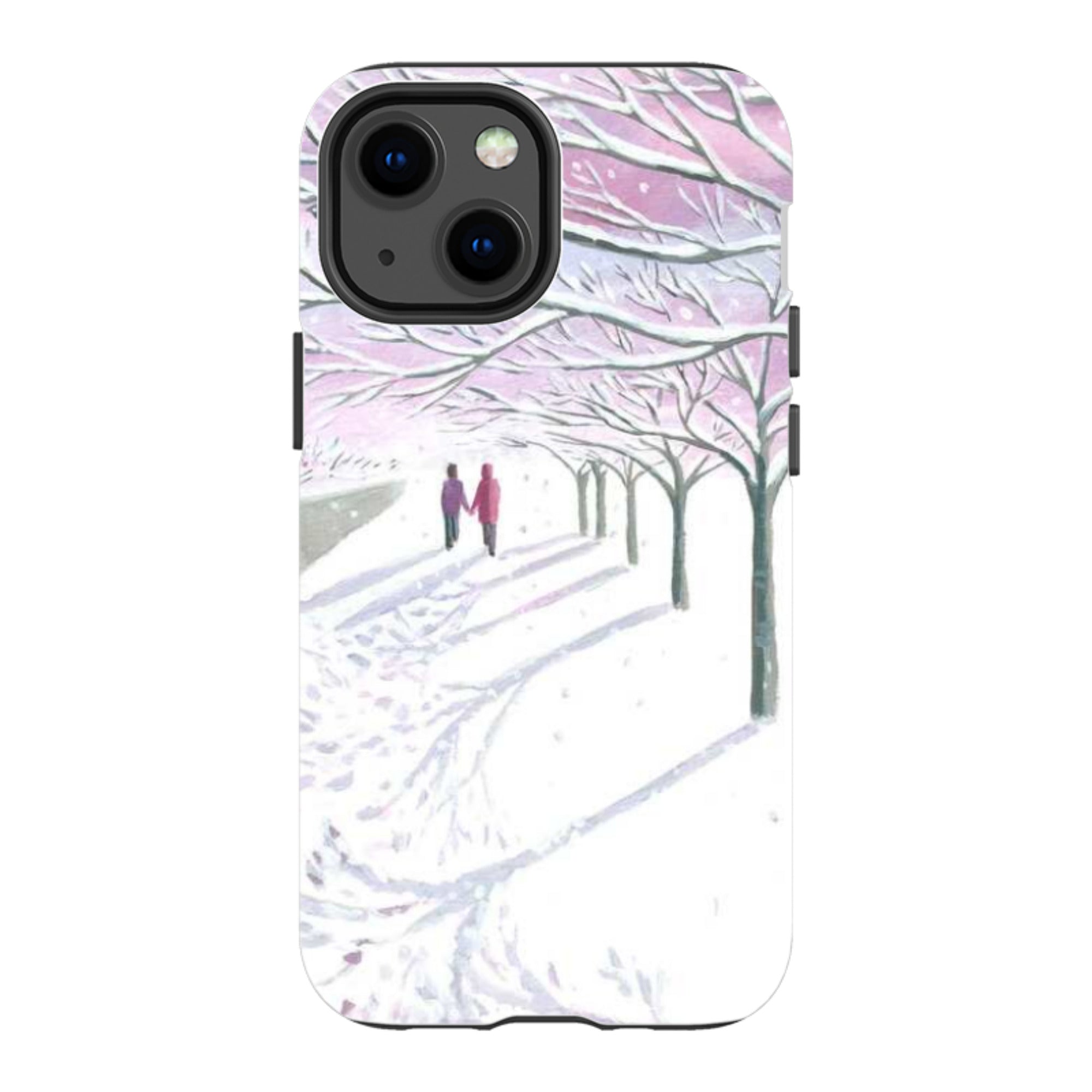 iPhone Tough Case - Snowy Park By Mary Stubberfield