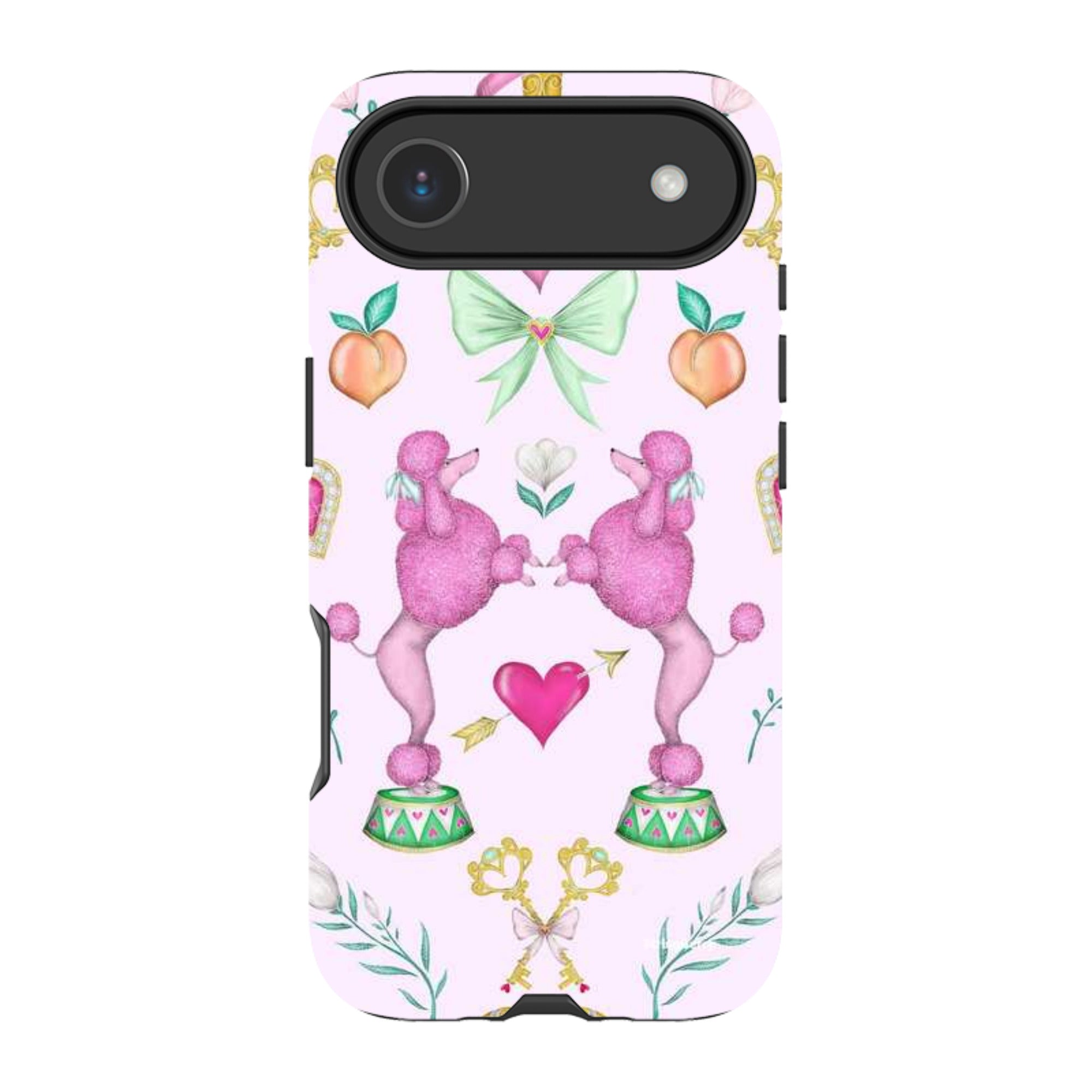 iPhone MagSafe Tough Case - Pink Poodle Parlour Sugar By Catherine Rowe