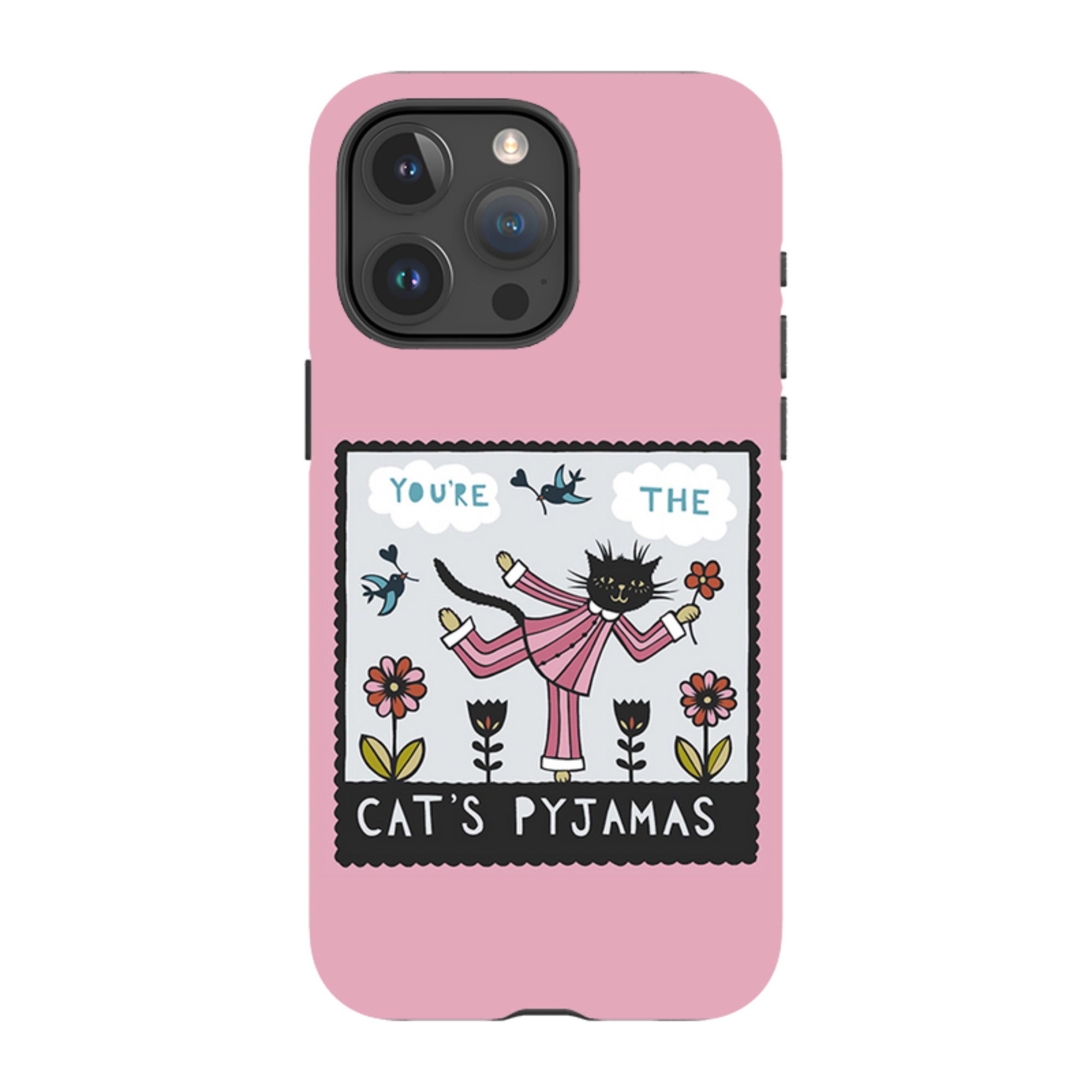 iPhone Tough Case - Cats Pyjamas Pink By Suzy Taylor