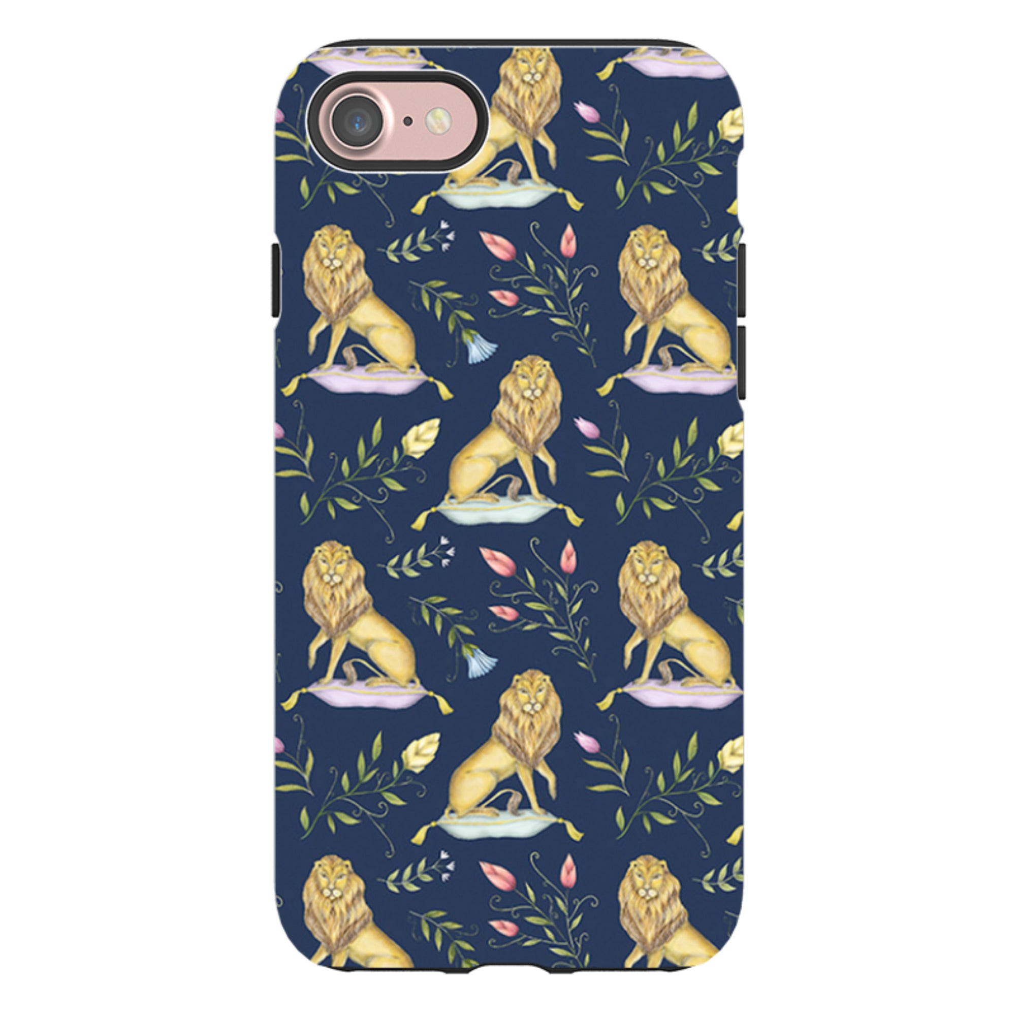 iPhone Tough Case - Leo Et Flores Navy By Catherine Rowe