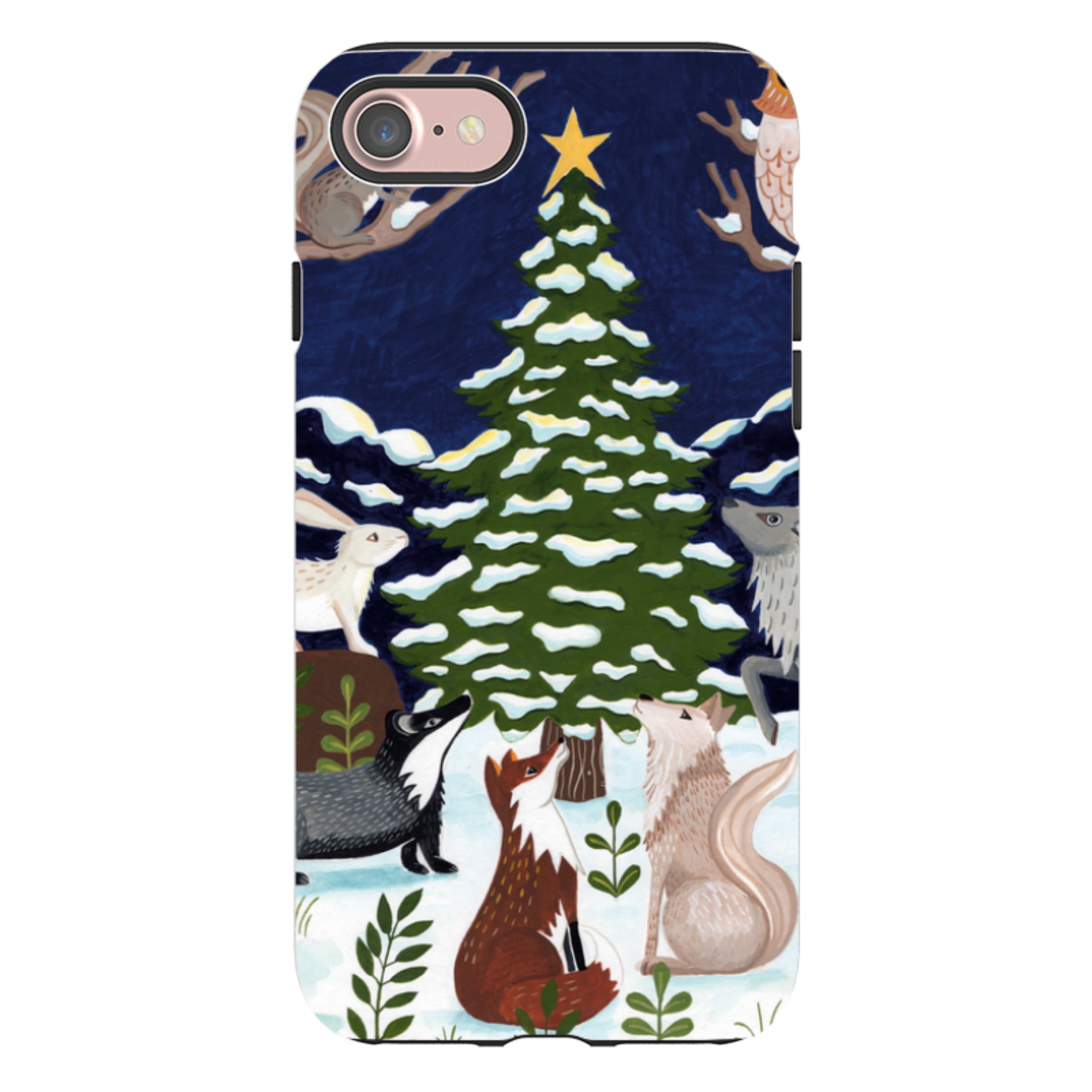 iPhone Tough Case - Christmas Tree By Bex Parkin