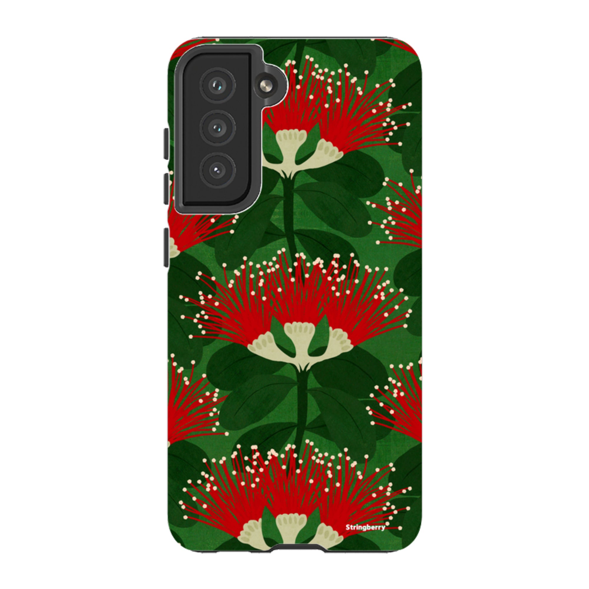 Samsung Tough Case - Pohutukawa Green And Red By Katherine Quinn