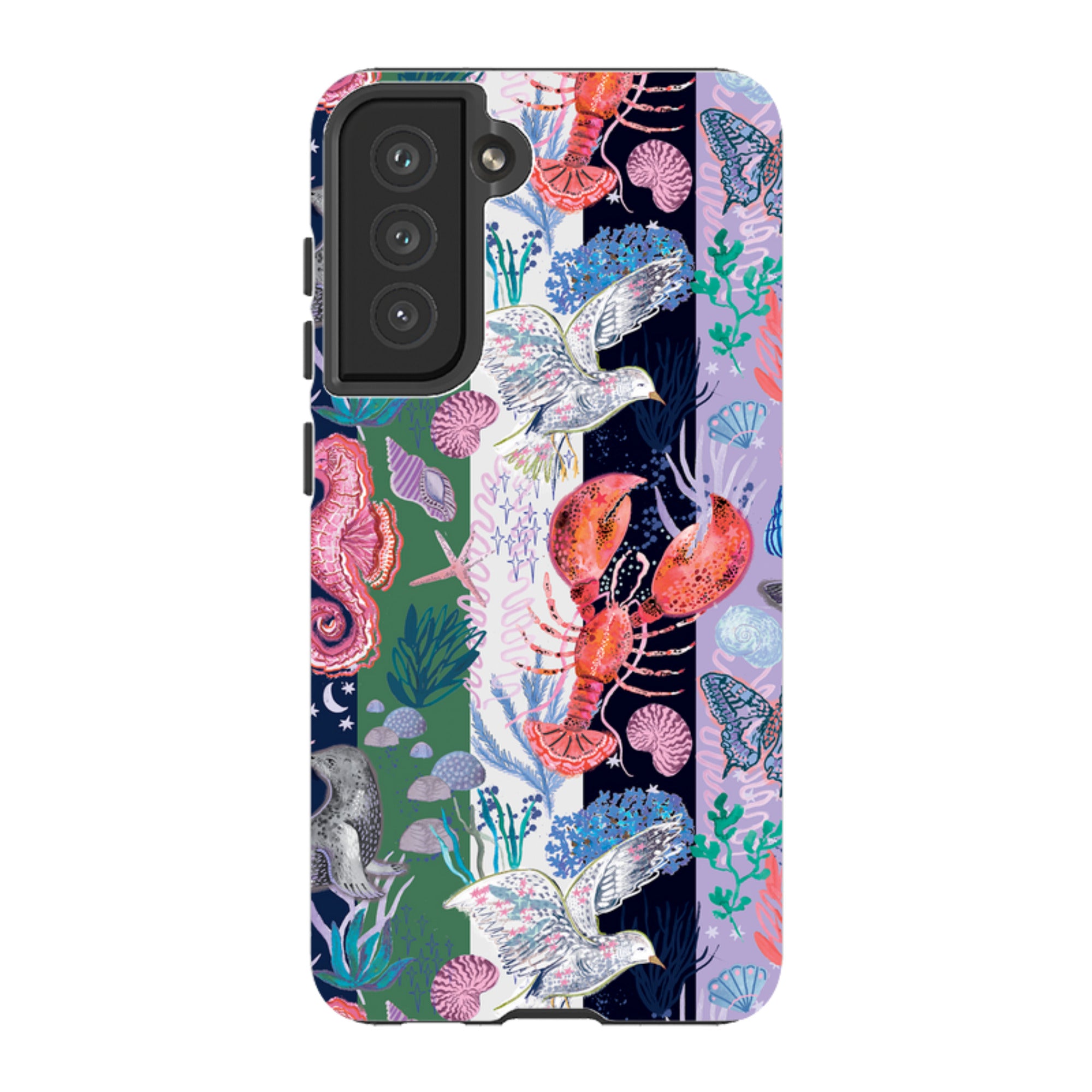 Samsung Tough  Case - Coastal Calling Stripe I By Emma Frances Grant