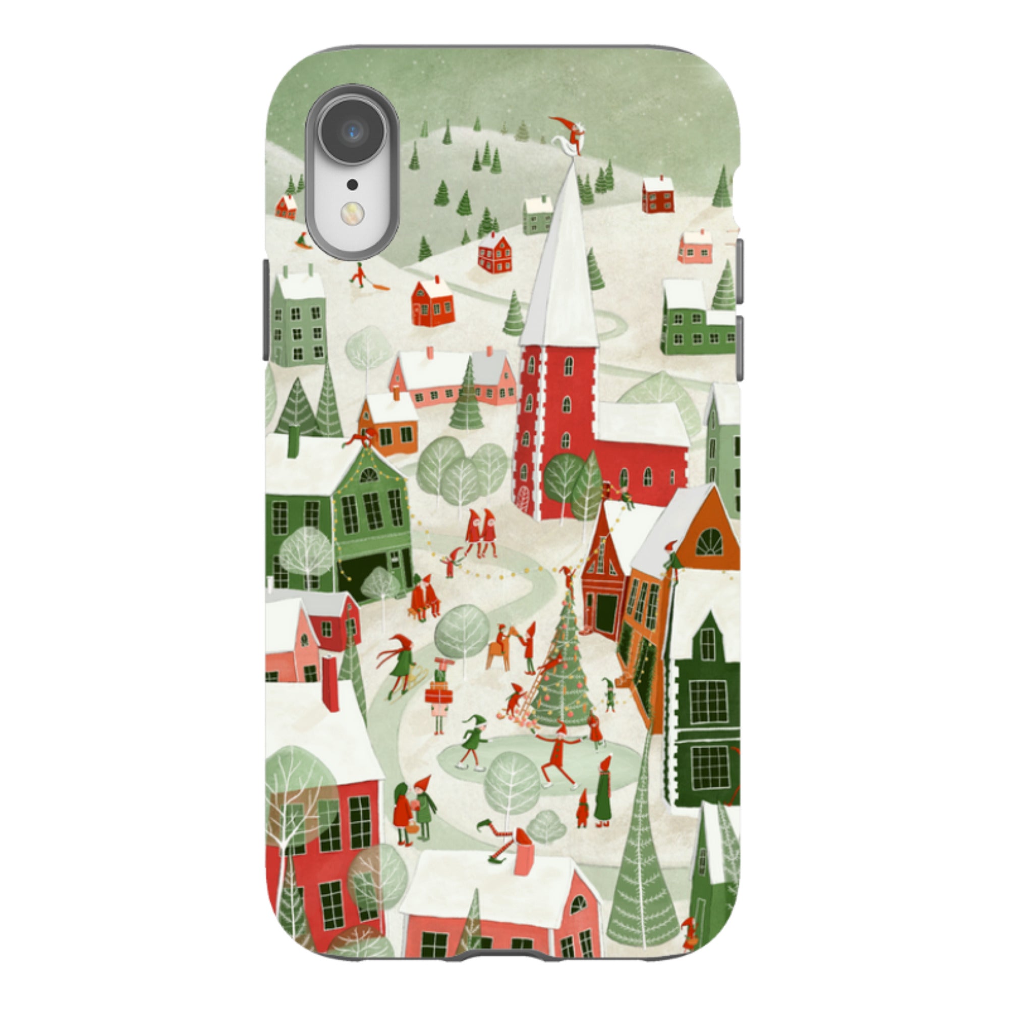 iPhone Tough Case - Christmas Town By Maja Lindberg