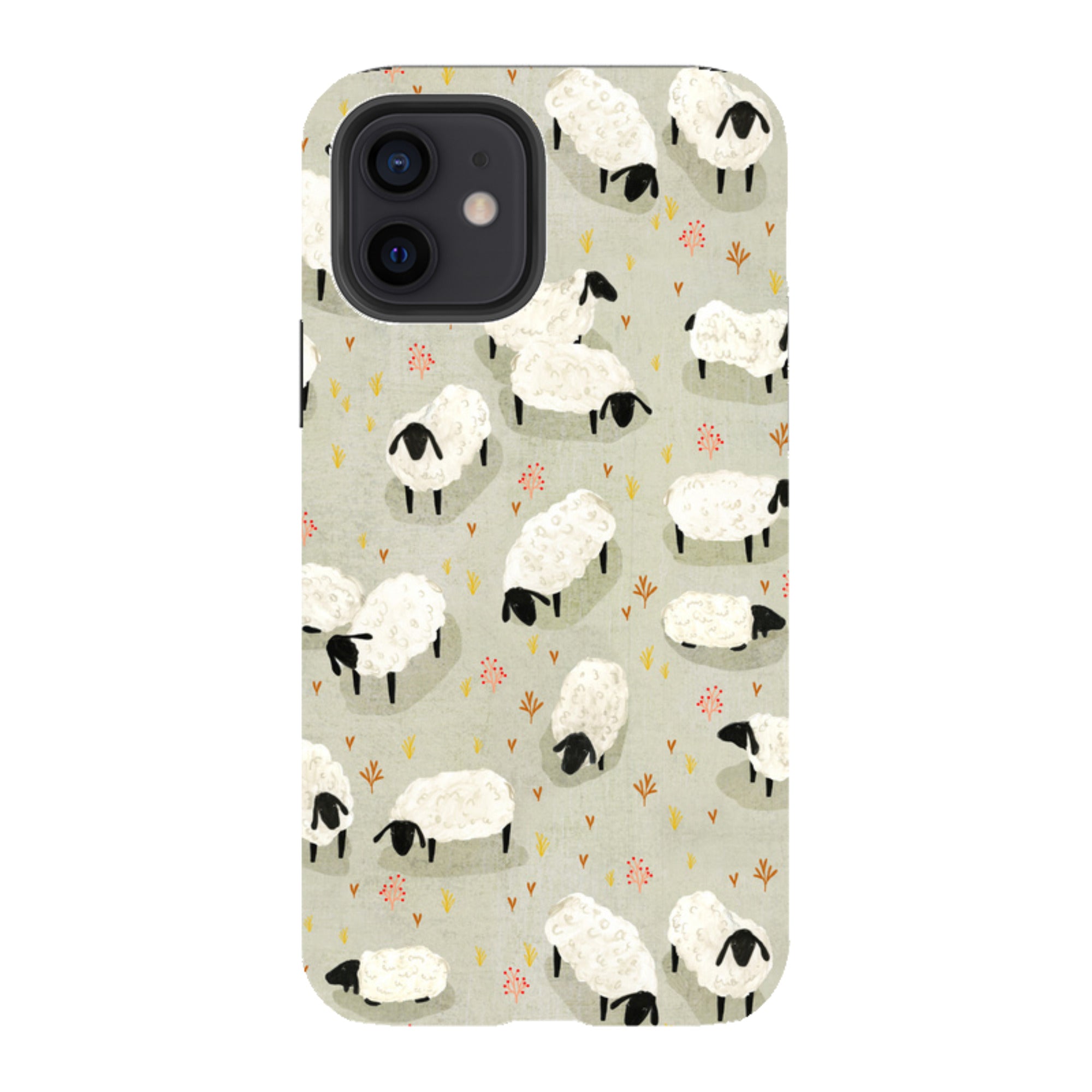 iPhone Tough Case - Sheep Grey By Katherine Quinn