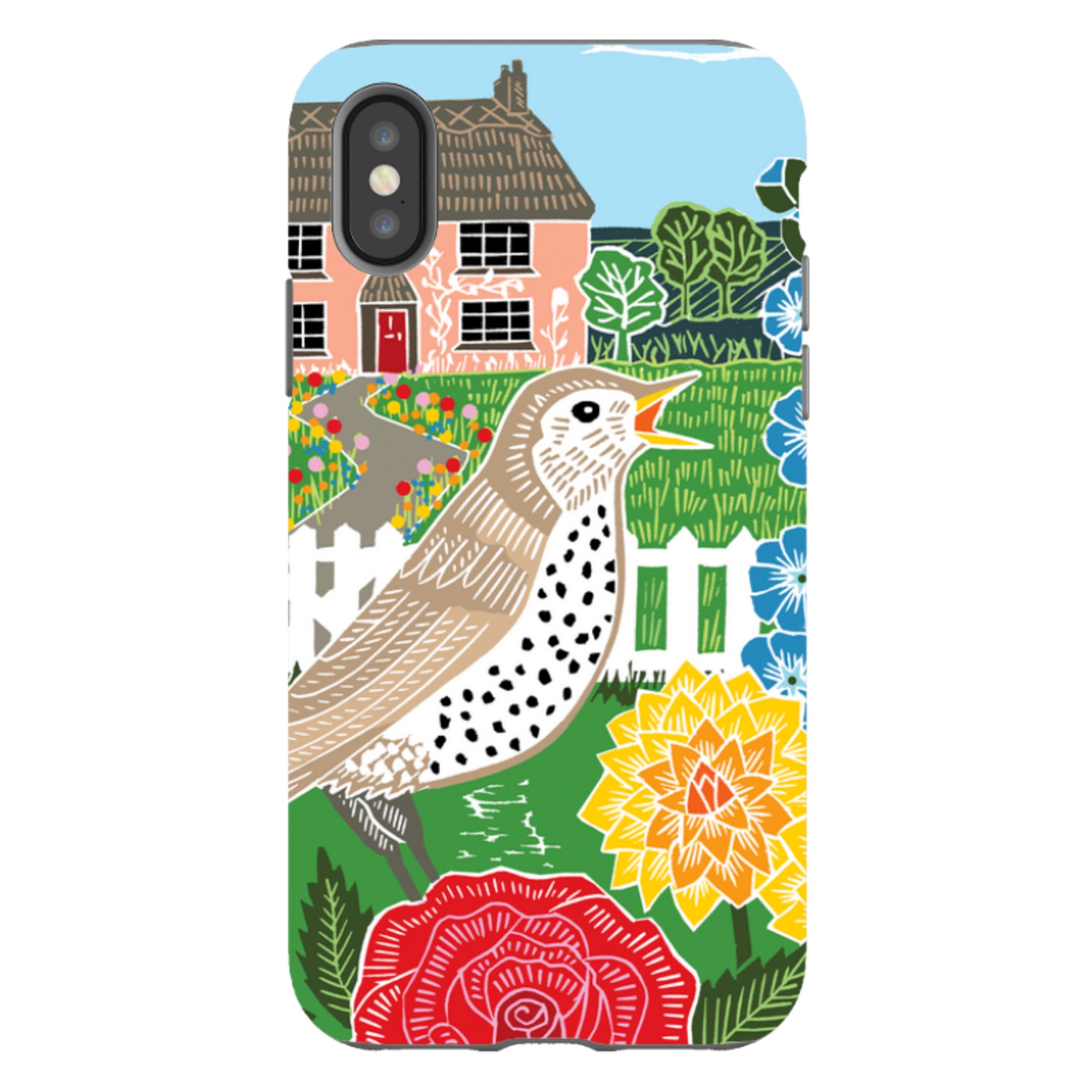 iPhone Tough Case - Cottage Garden By Kate Heiss