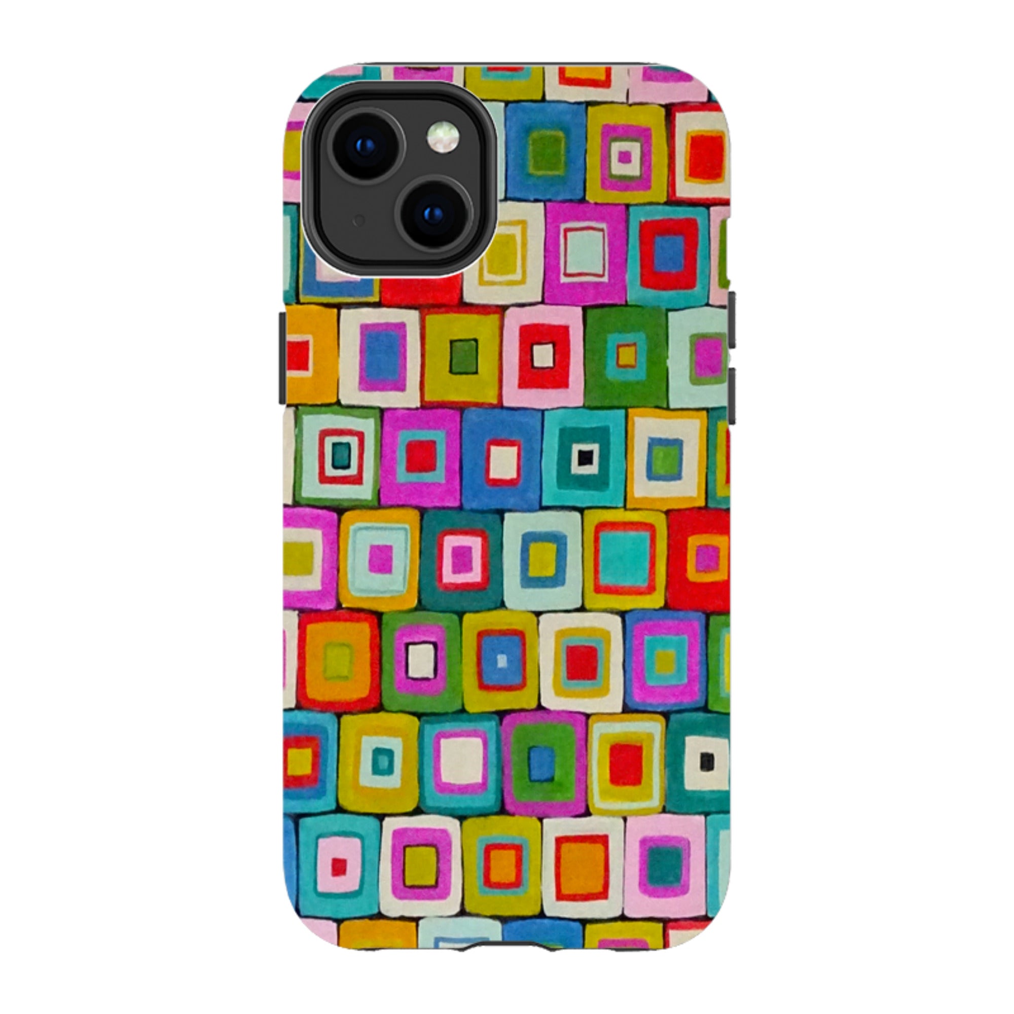 iPhone Tough Case - Atelier Blanket Squares Bright By Sarah Campbell