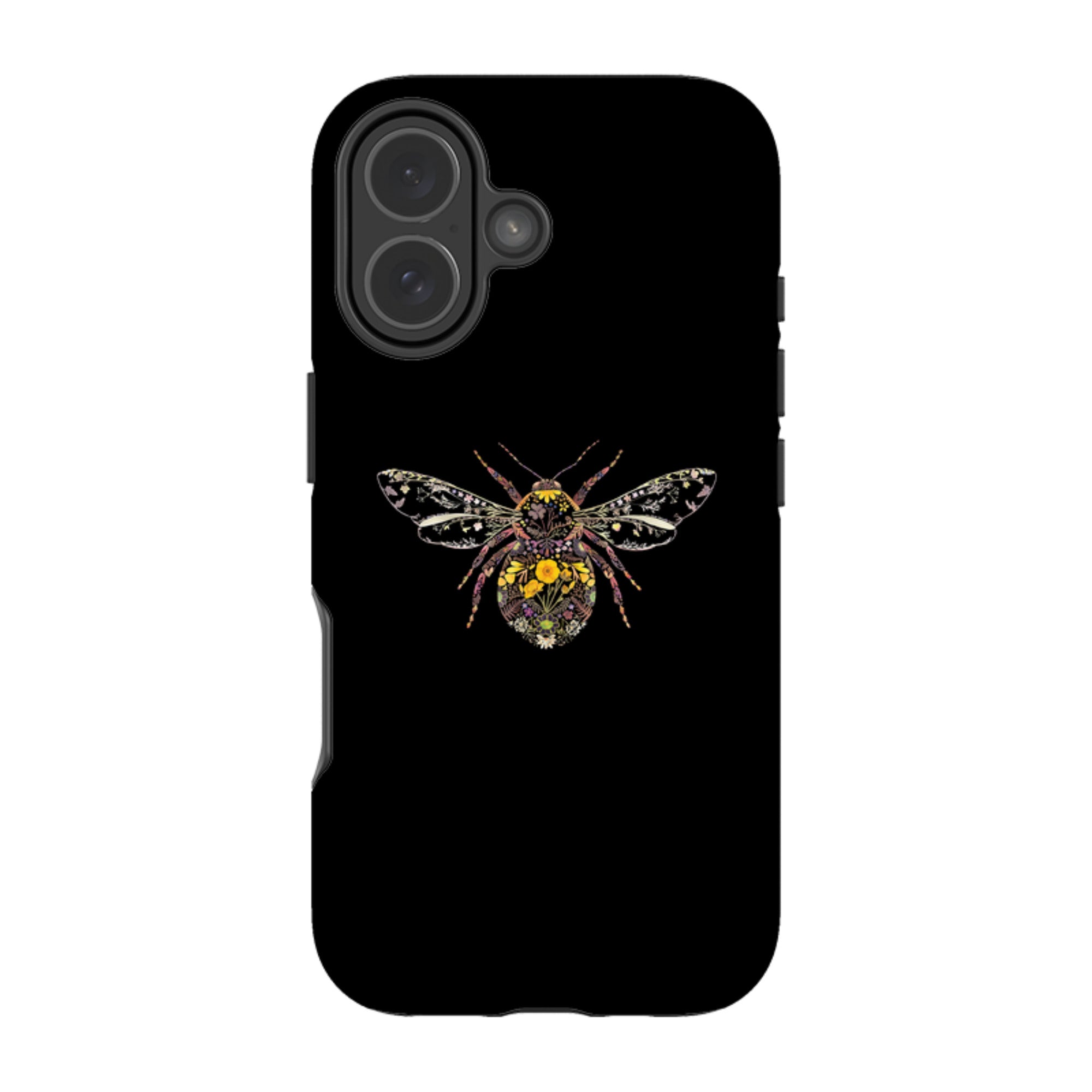 iPhone MagSafe Tough Case -  Floral Bumble Bee By Helen Ahpornsiri