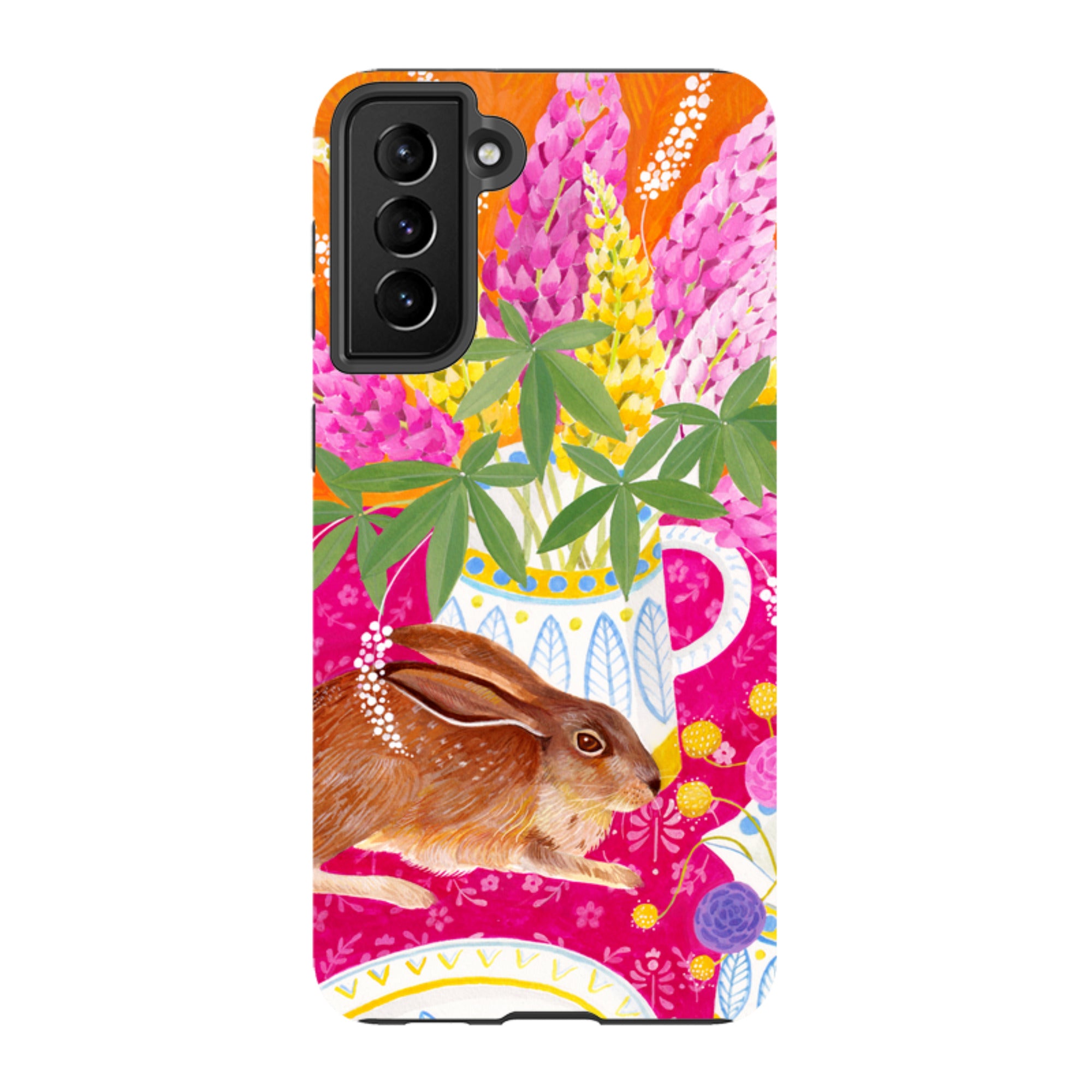 Samsung Tough Case - Rabbit Lupins By Bex Parkin