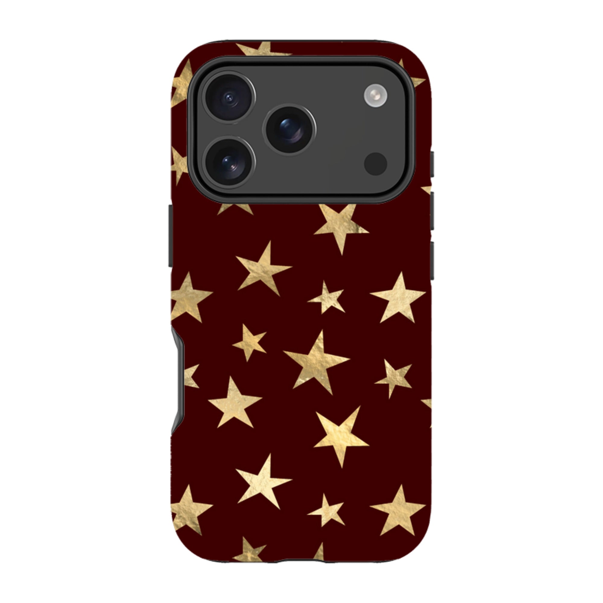 iPhone Tough Case - Brown and Gold Stars