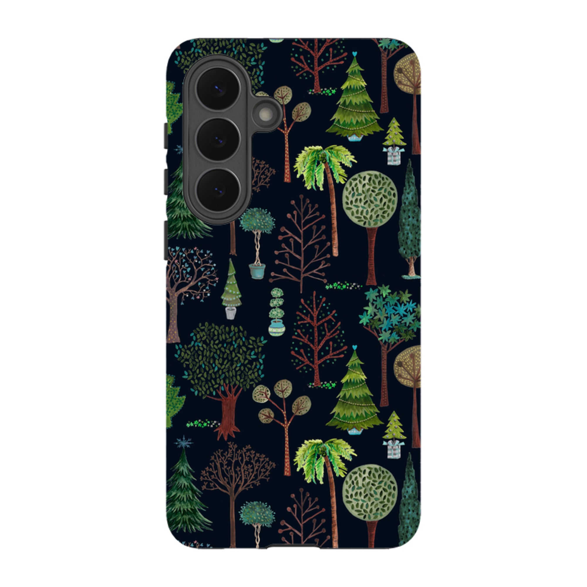 Samsung Tough Case - Xmas Trees Dark By Caroline Bonne Muller