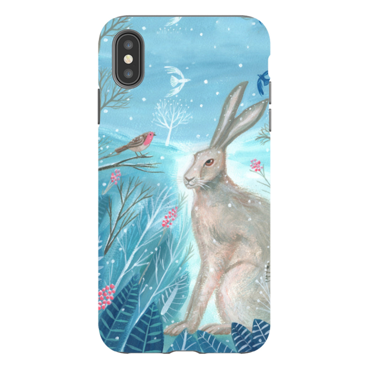 iPhone Tough Case - Winter Hare By Mary Stubberfield