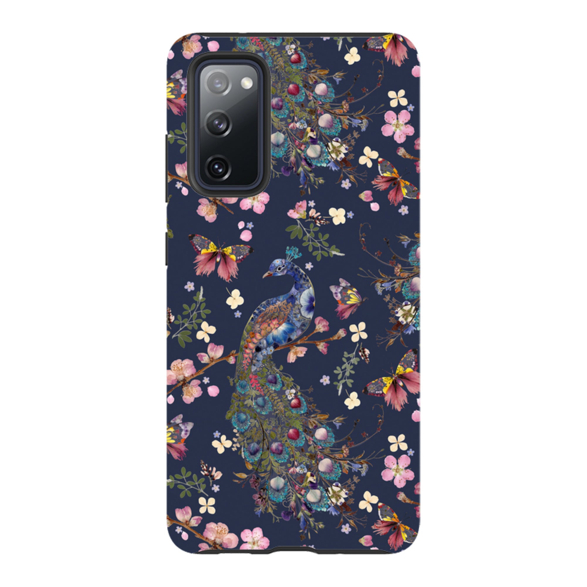 Samsung Tough Case - Peacock and Cherry Blossoms Iris By Helen Ahpornsiri