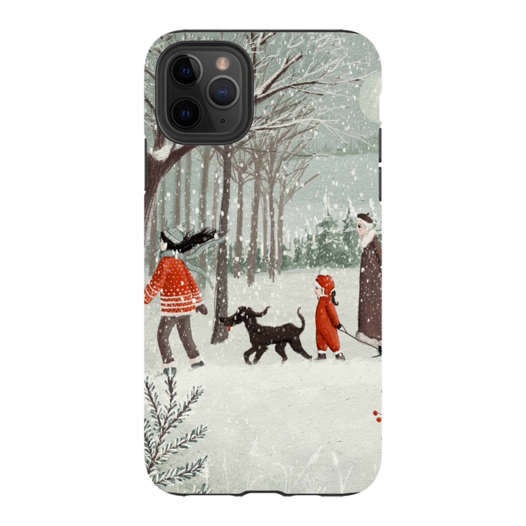 iPhone Tough Case - Winter Walk By Maja Lindberg