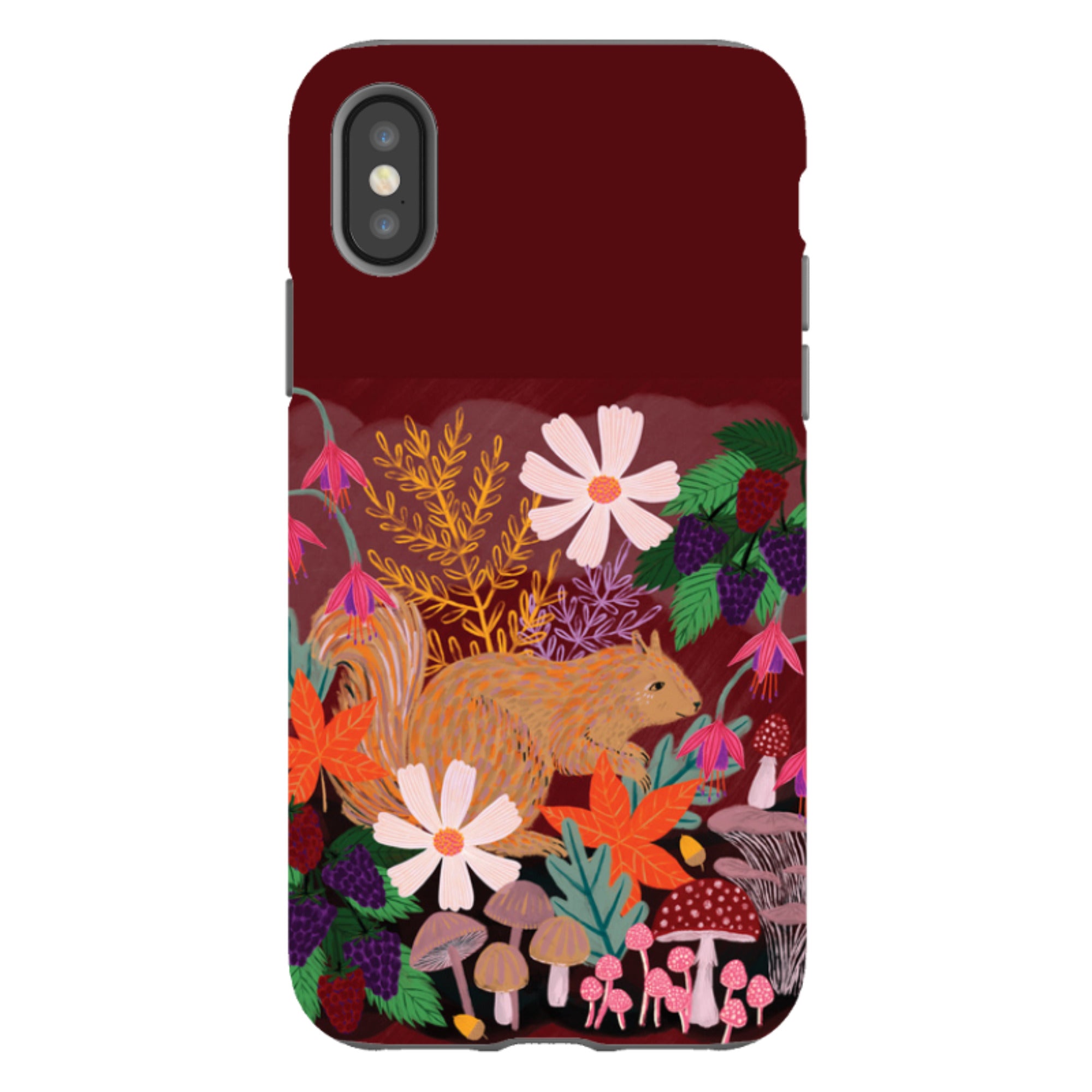 iPhone Tough Case - Autumn Squirrel By Lee Foster Wilson