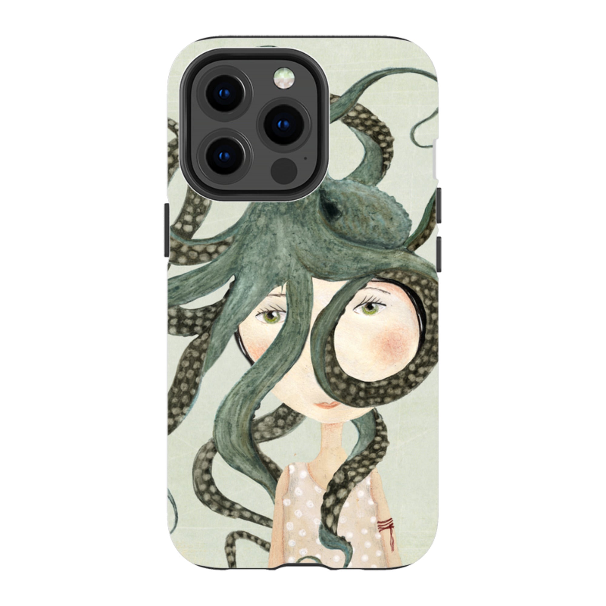 iPhone Tough Case - Octopus Girl By Katherine Quinn