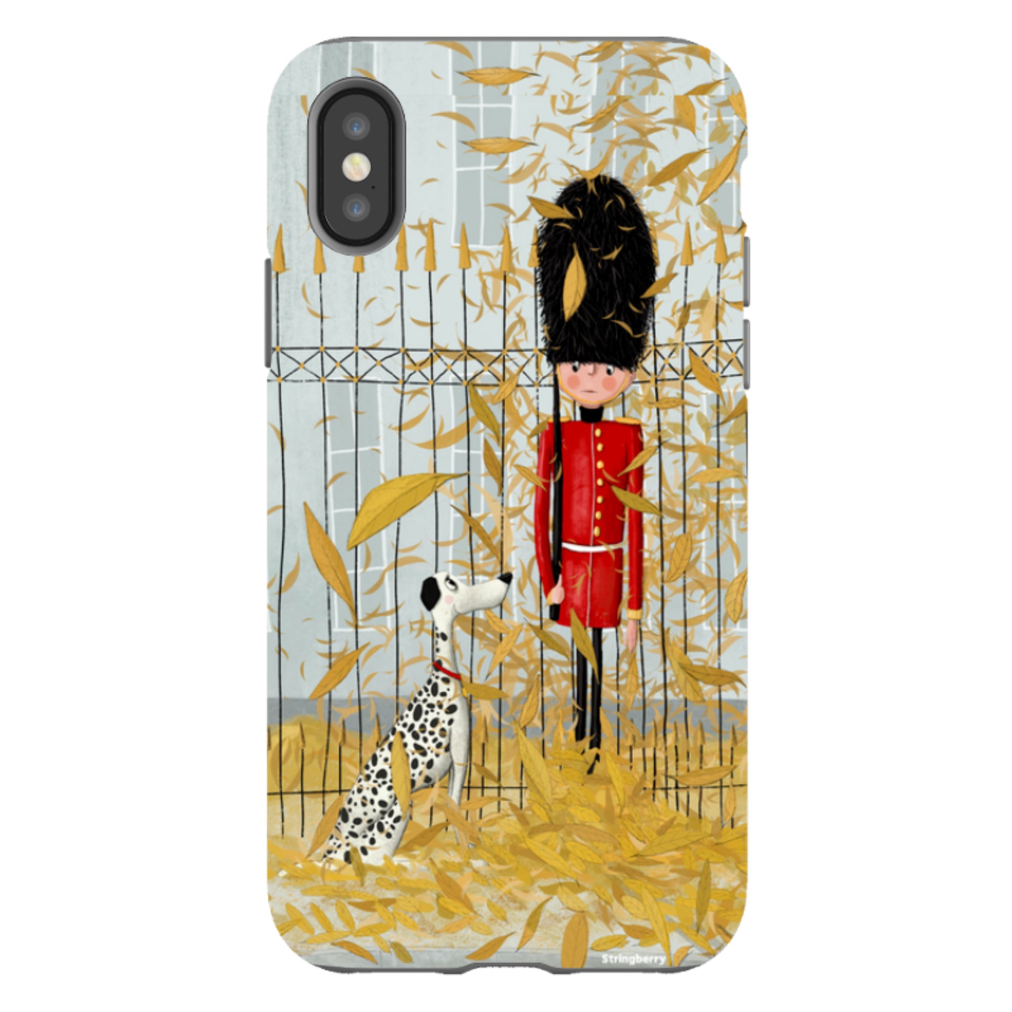 iPhone Tough Case - London In Leaves By Maja Lindberg
