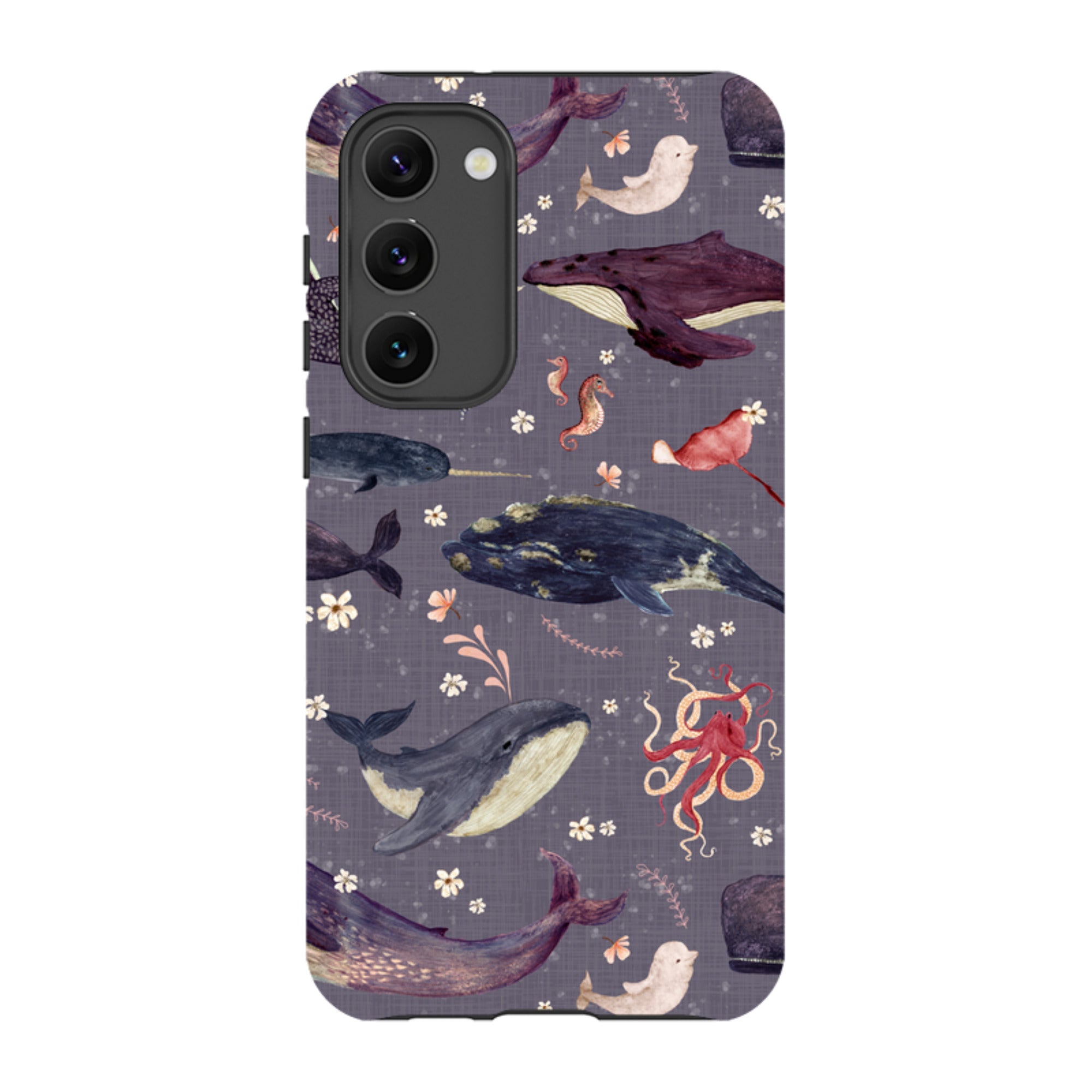 Samsung Tough Case - Whale Song Lavender By Katherine Quinn