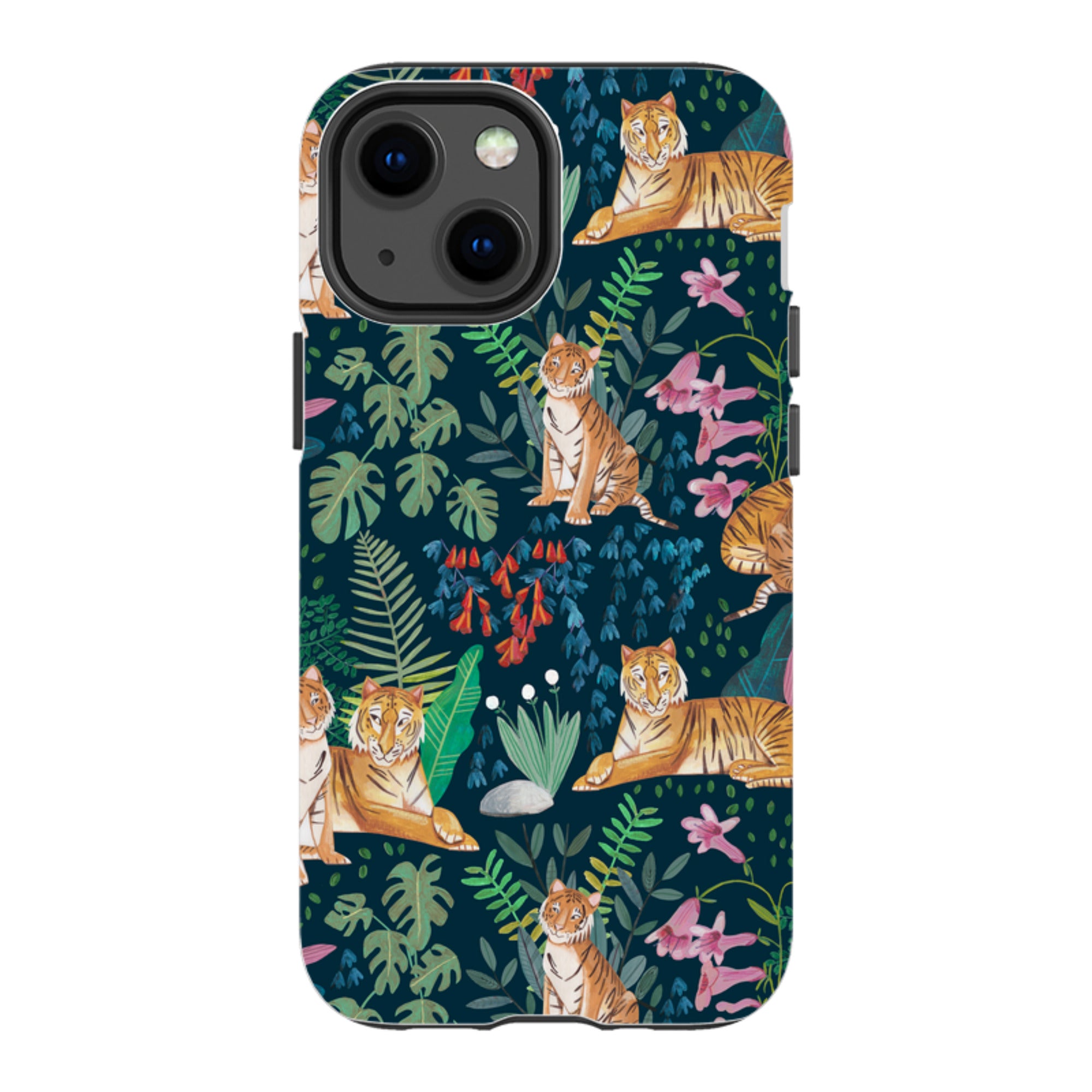 iPhone Tough Case - Tiger Pattern II By Caroline Bonne Muller