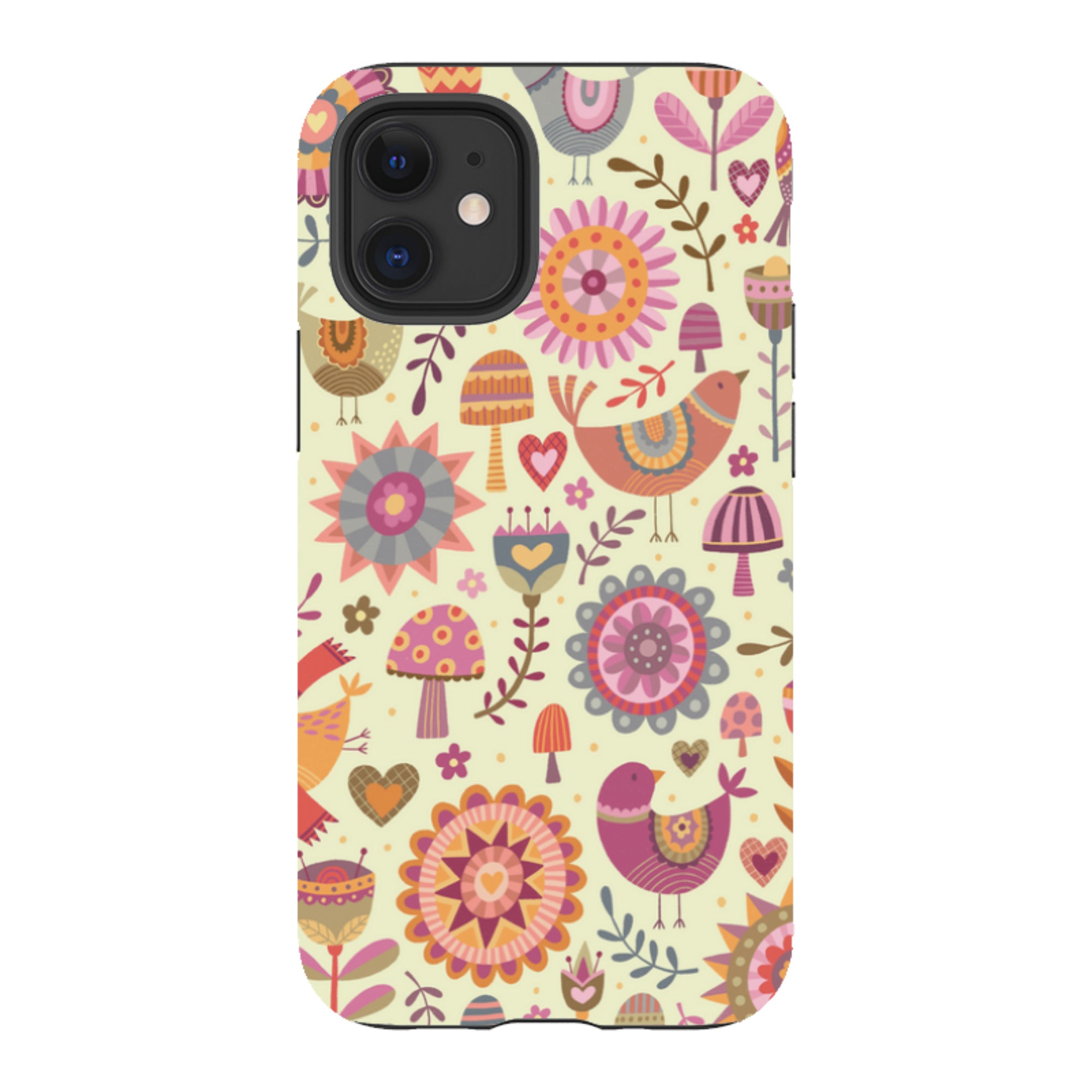 iPhone Tough Case - Bird Pattern II By Suzy Taylor