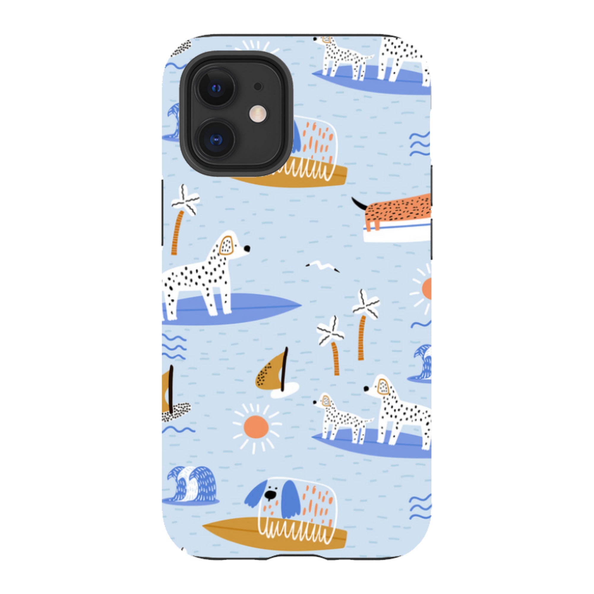 iPhone Tough Case - Surfing Dogs