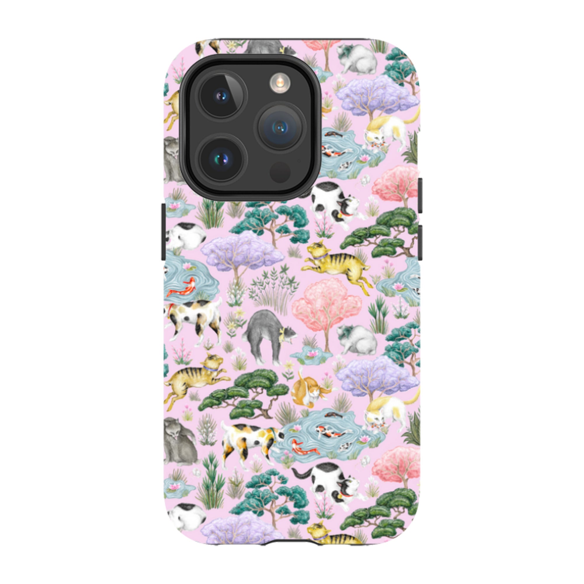 iPhone MagSafe Tough Case - Cat Garden By Catherine Rowe