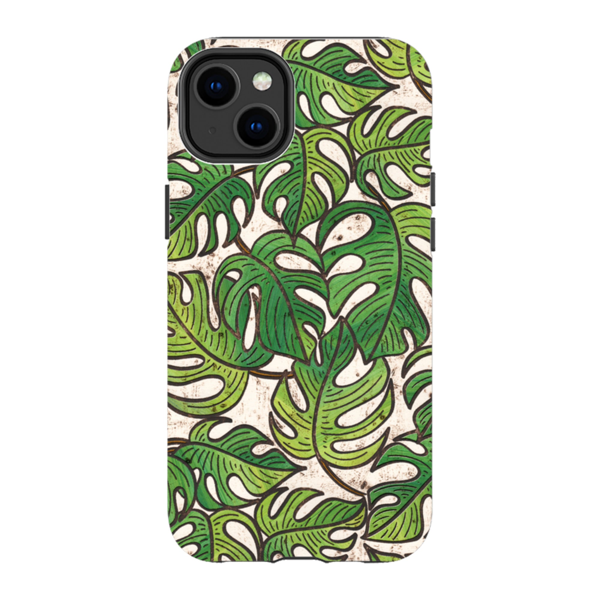 iPhone MagSafe Tough Case - Green Floral 1 By Amelia Bowman