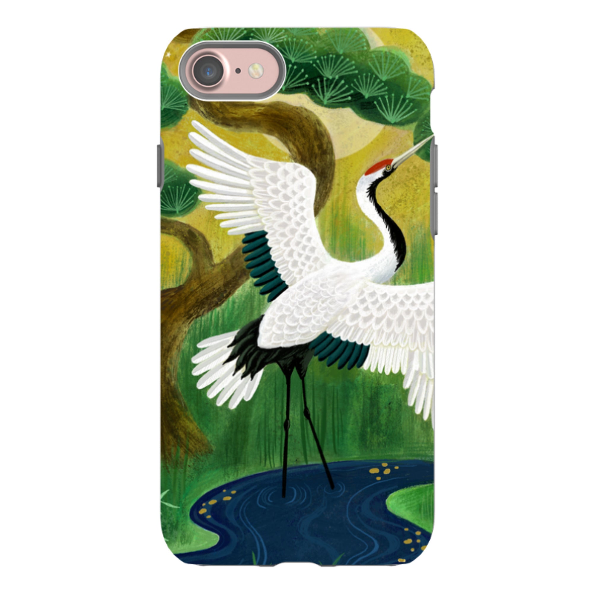 iPhone Tough Case - Crane By Bex Parkin