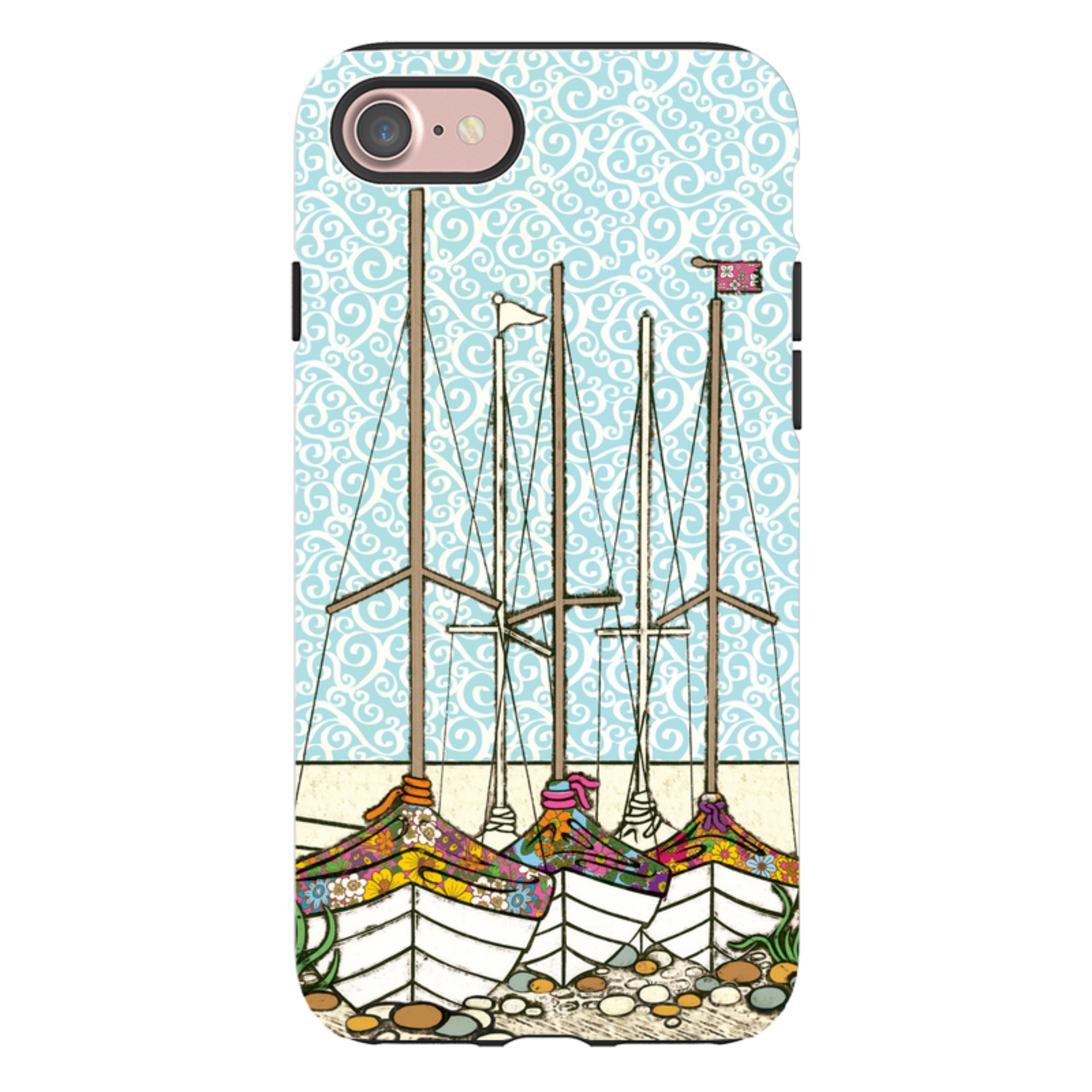 iPhone Tough Case - Boats At Rest By Amelia Bowman