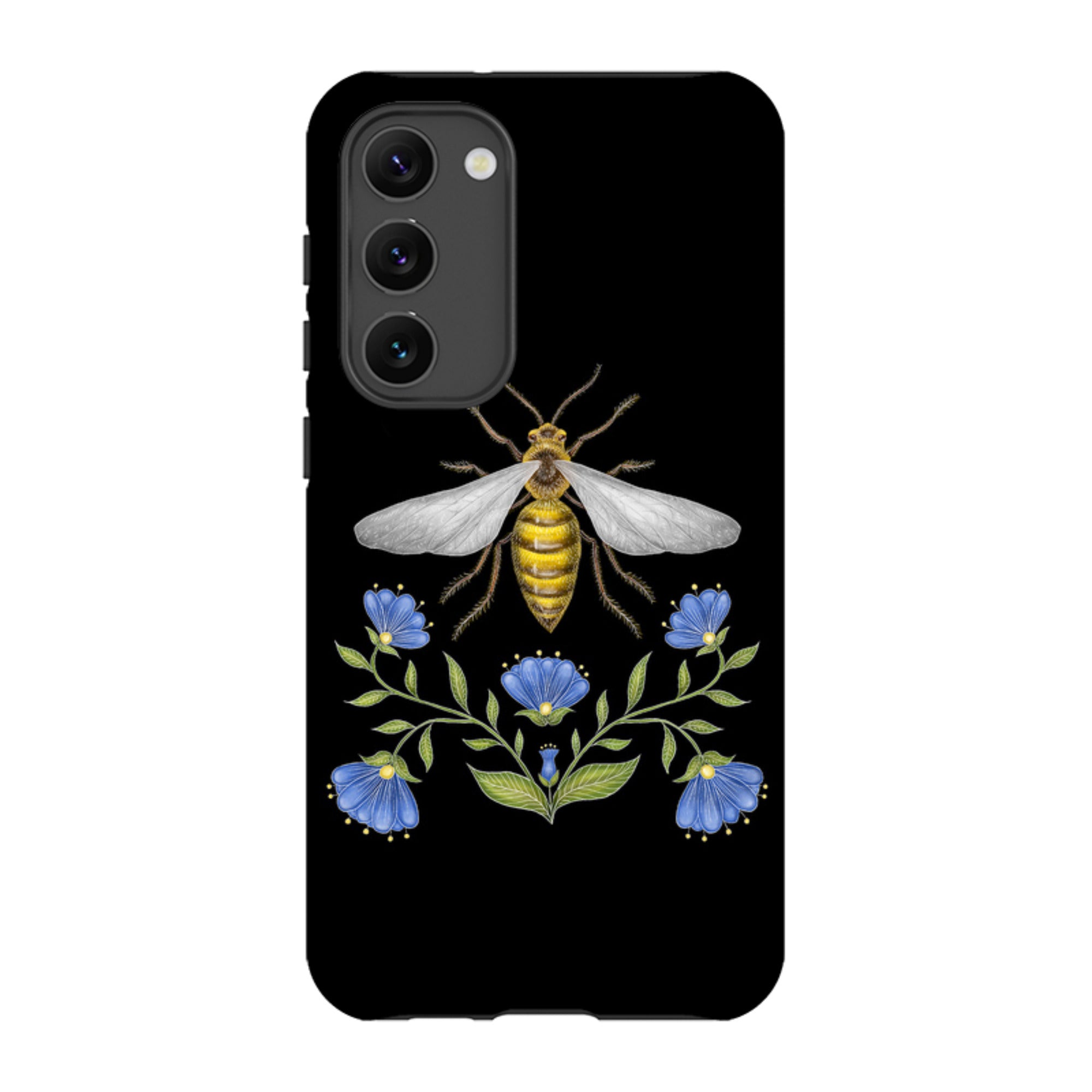 Samsung Tough Case - Wings Of Freedom Black By Catherine Rowe