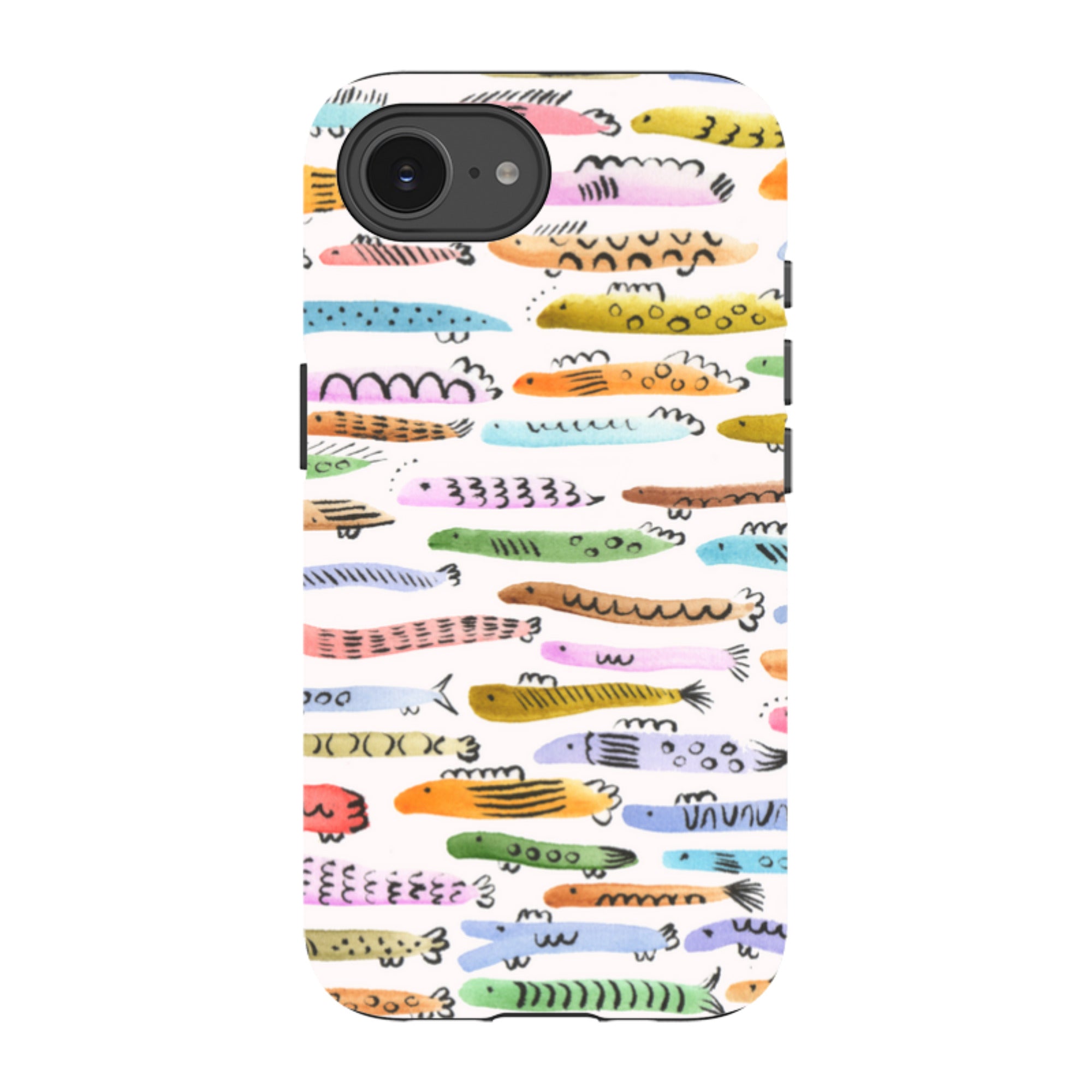iPhone Tough Case - Colourful Fishes By Gabriela Larios