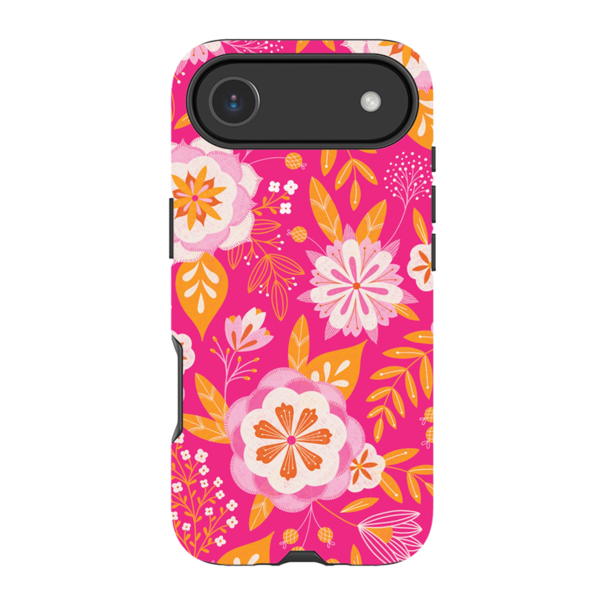 iPhone MagSafe Tough Case -  Big Bold Blooms Pink By Jenny Zemanek