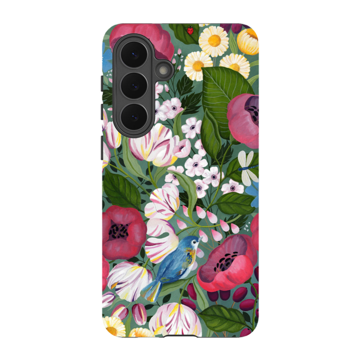 Samsung Tough Case - Bluebird Flowers By Bex Parkin