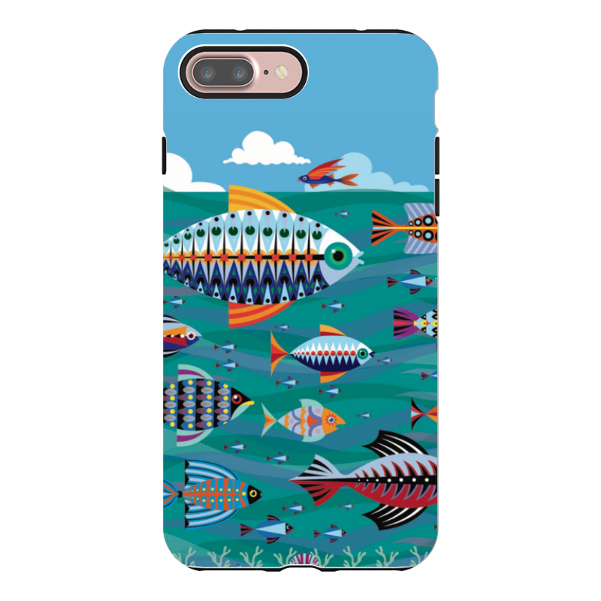 iPhone Tough Case - Fish By Patternistas