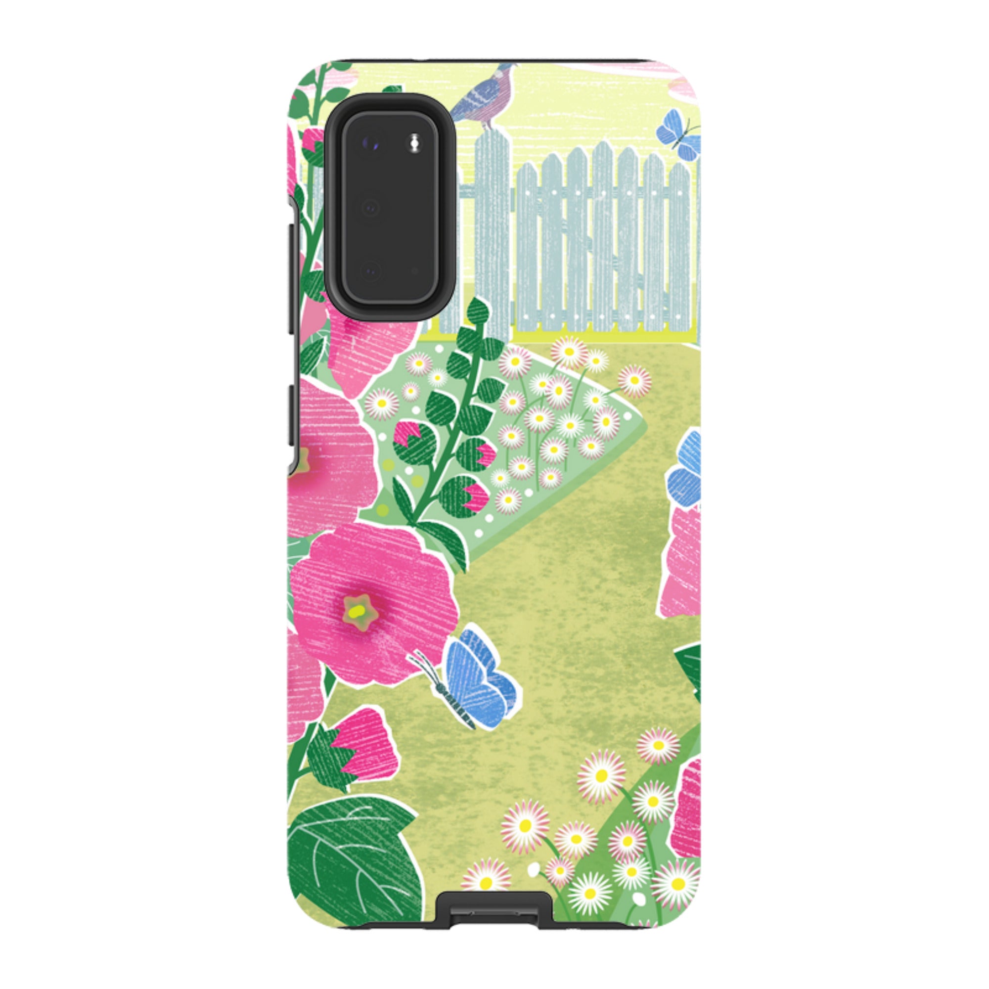 Samsung Tough Case - Hollyhocks By Liane Payne