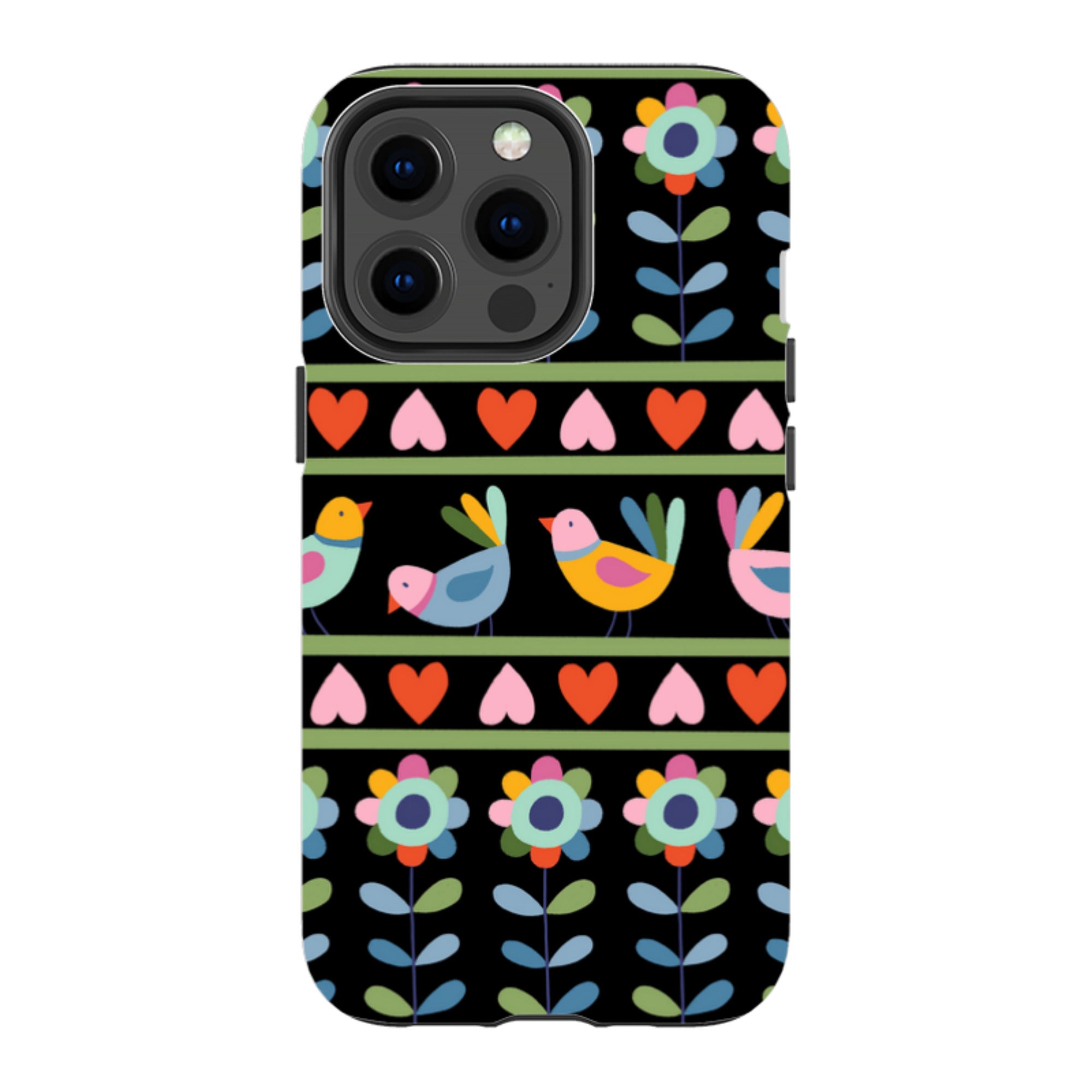 iPhone MagSafe Tough Case -  Folky Birds II By Suzy Taylor