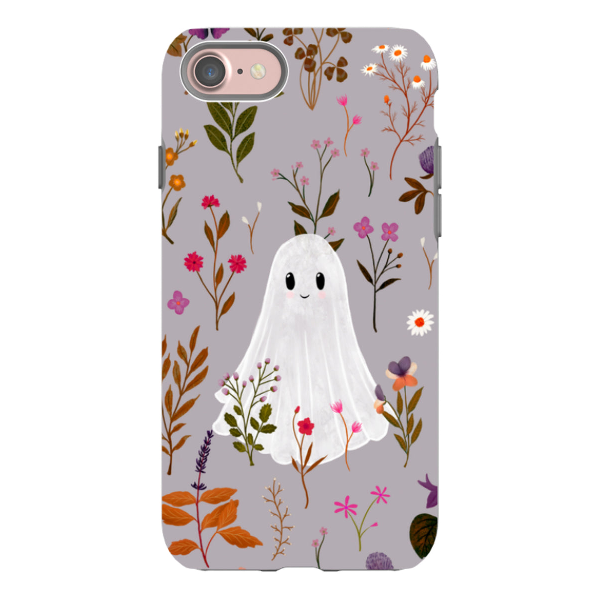 iPhone Tough Case - Ghost in the Garden - Mauve Multi By Katherine Quinn