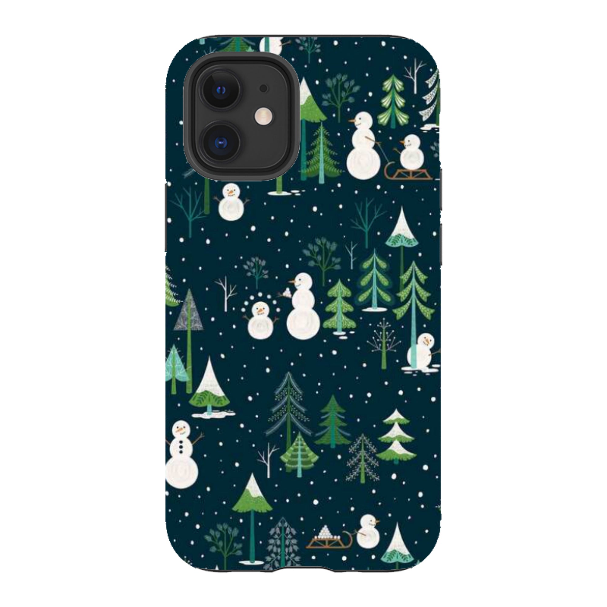iPhone Tough Case - Snowman Playground By Jenny Zemanek