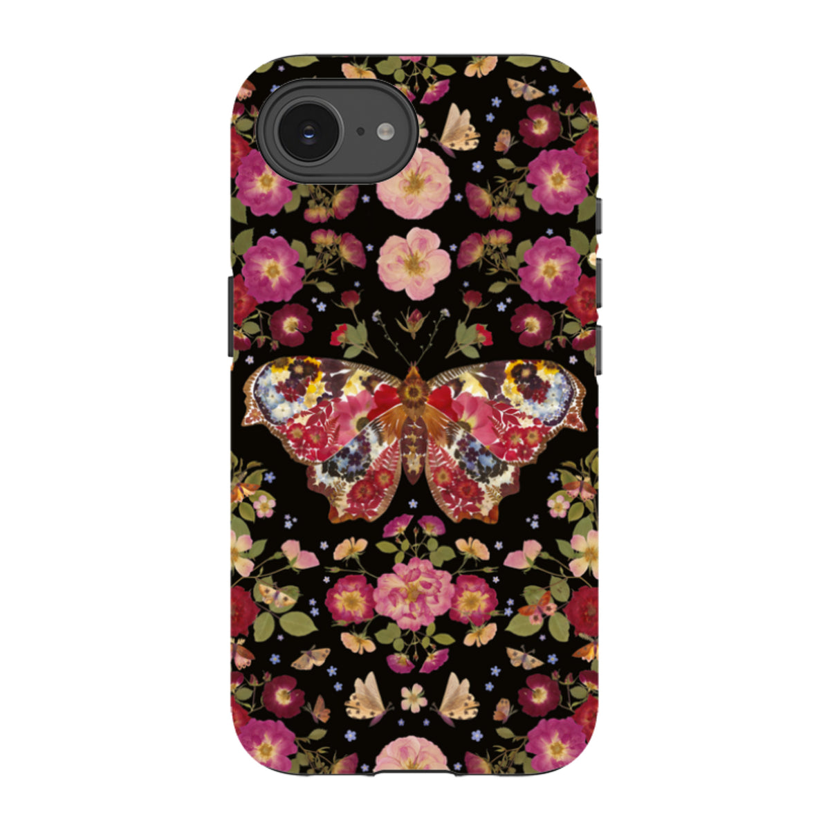 iPhone Tough Case - Midnight Butterfly By Helen Ahpornsiri