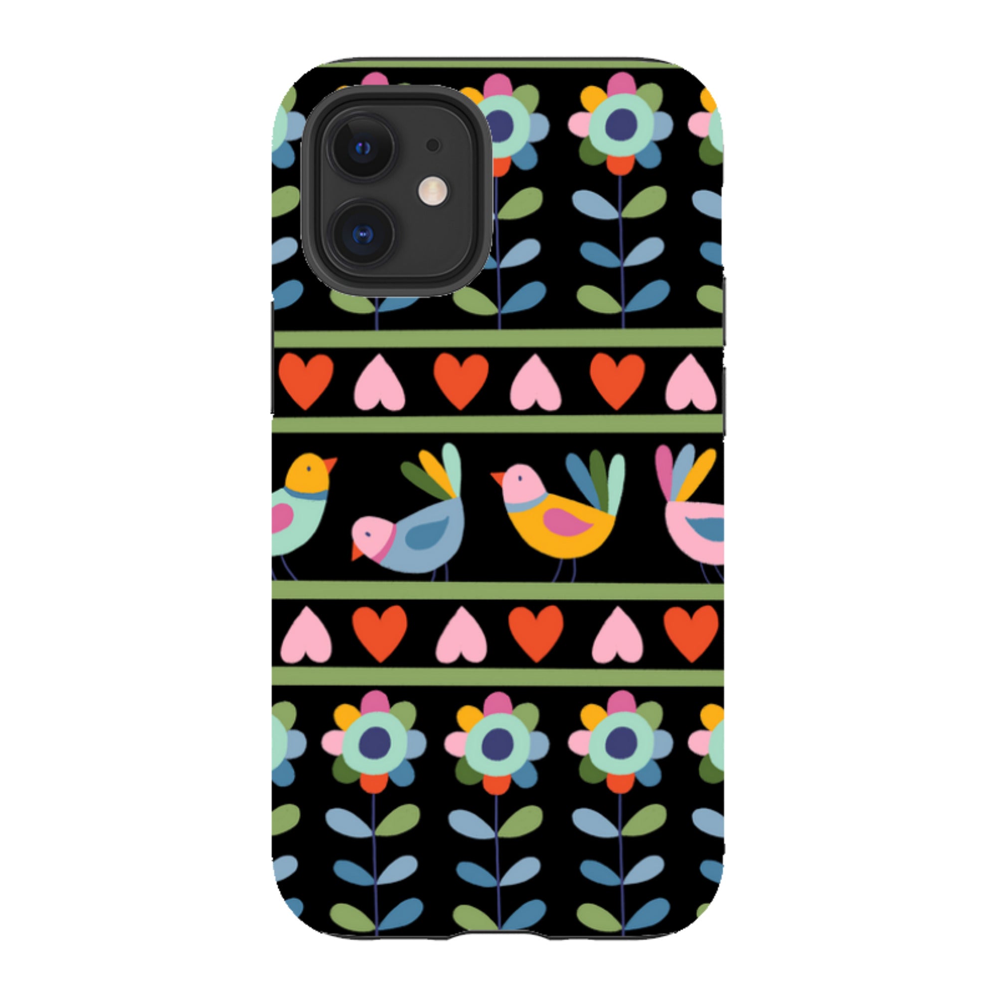 iPhone Tough Case - Folky Birds II By Suzy Taylor